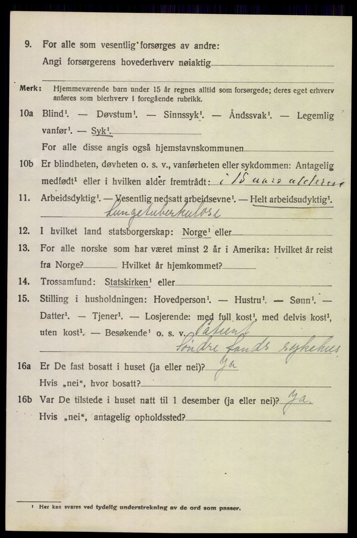 SAH, 1920 census for Søndre Land, 1920, p. 4264