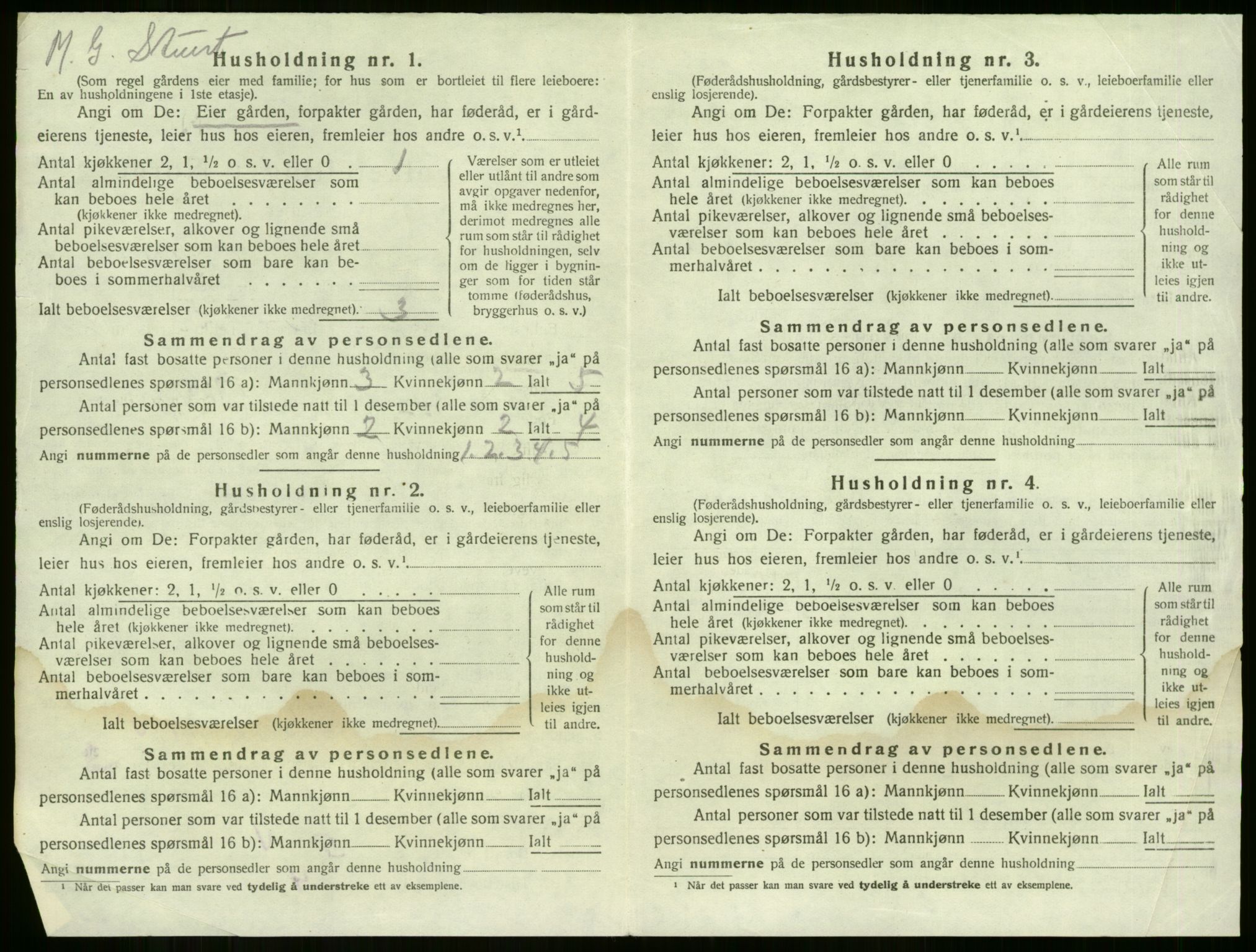 SAKO, 1920 census for Sem, 1920, p. 1954