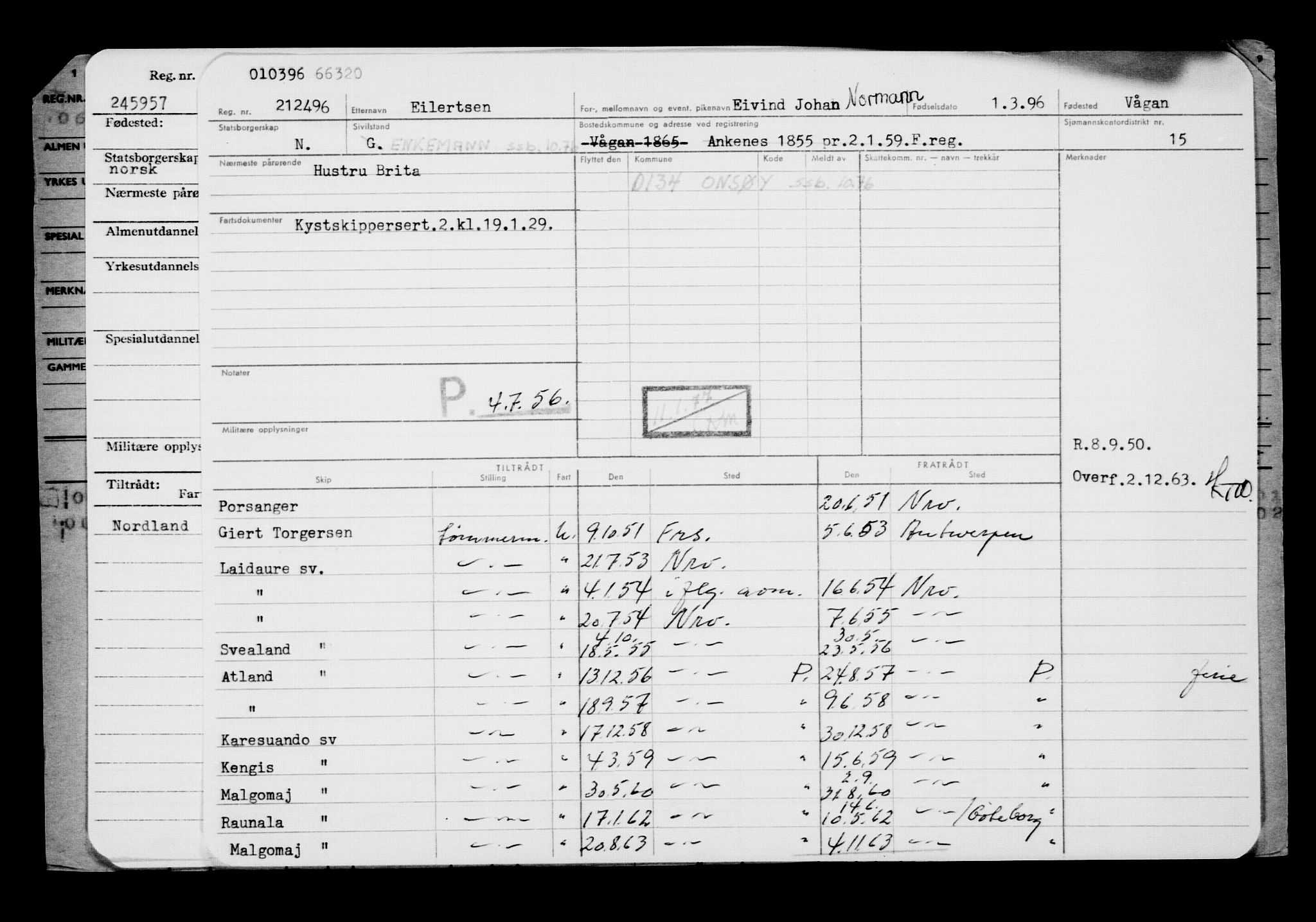 Direktoratet for sjømenn, AV/RA-S-3545/G/Gb/L0021: Hovedkort, 1896, p. 337