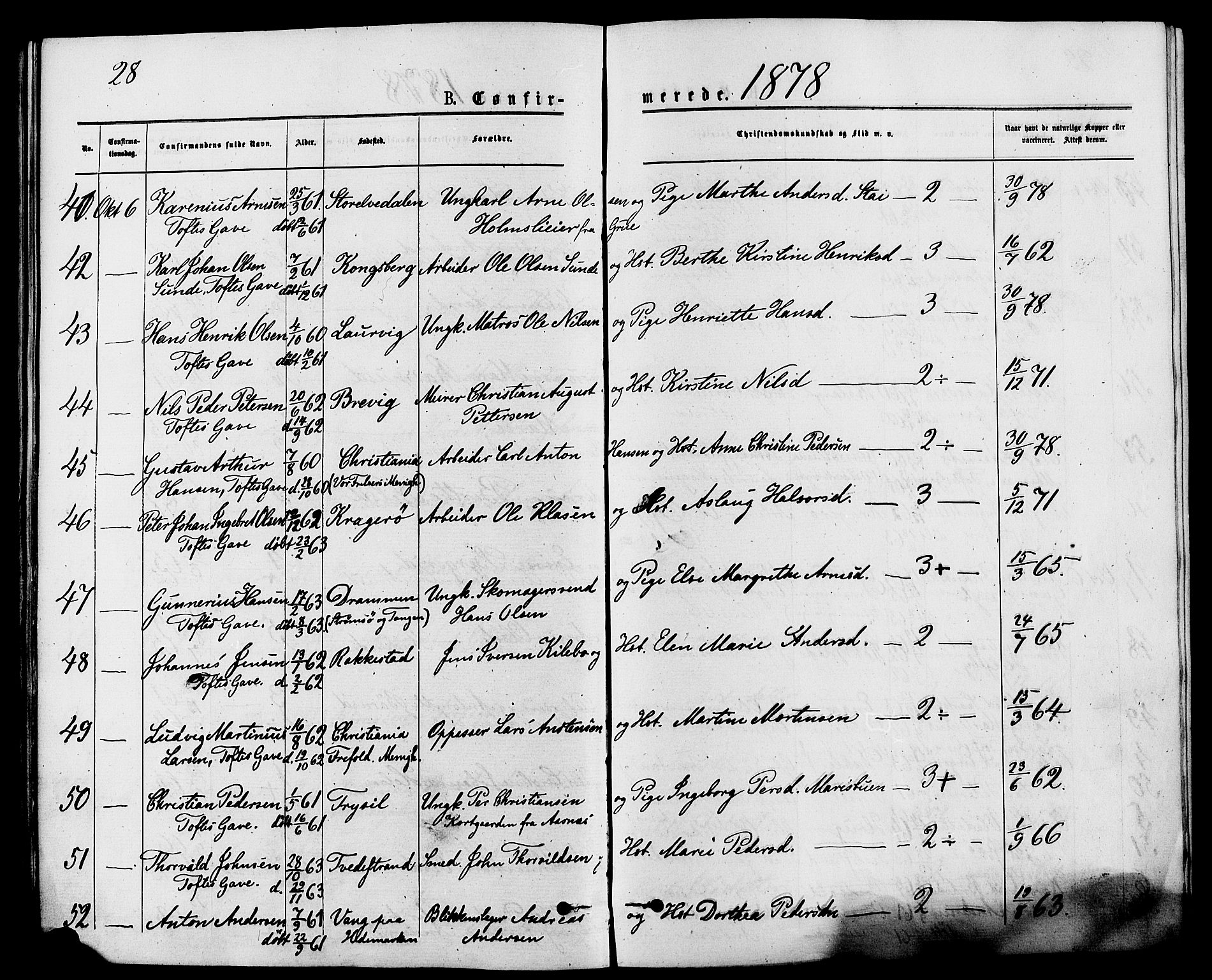 Nes prestekontor, Hedmark, AV/SAH-PREST-020/K/Ka/L0006: Parish register (official) no. 6, 1873-1886, p. 28