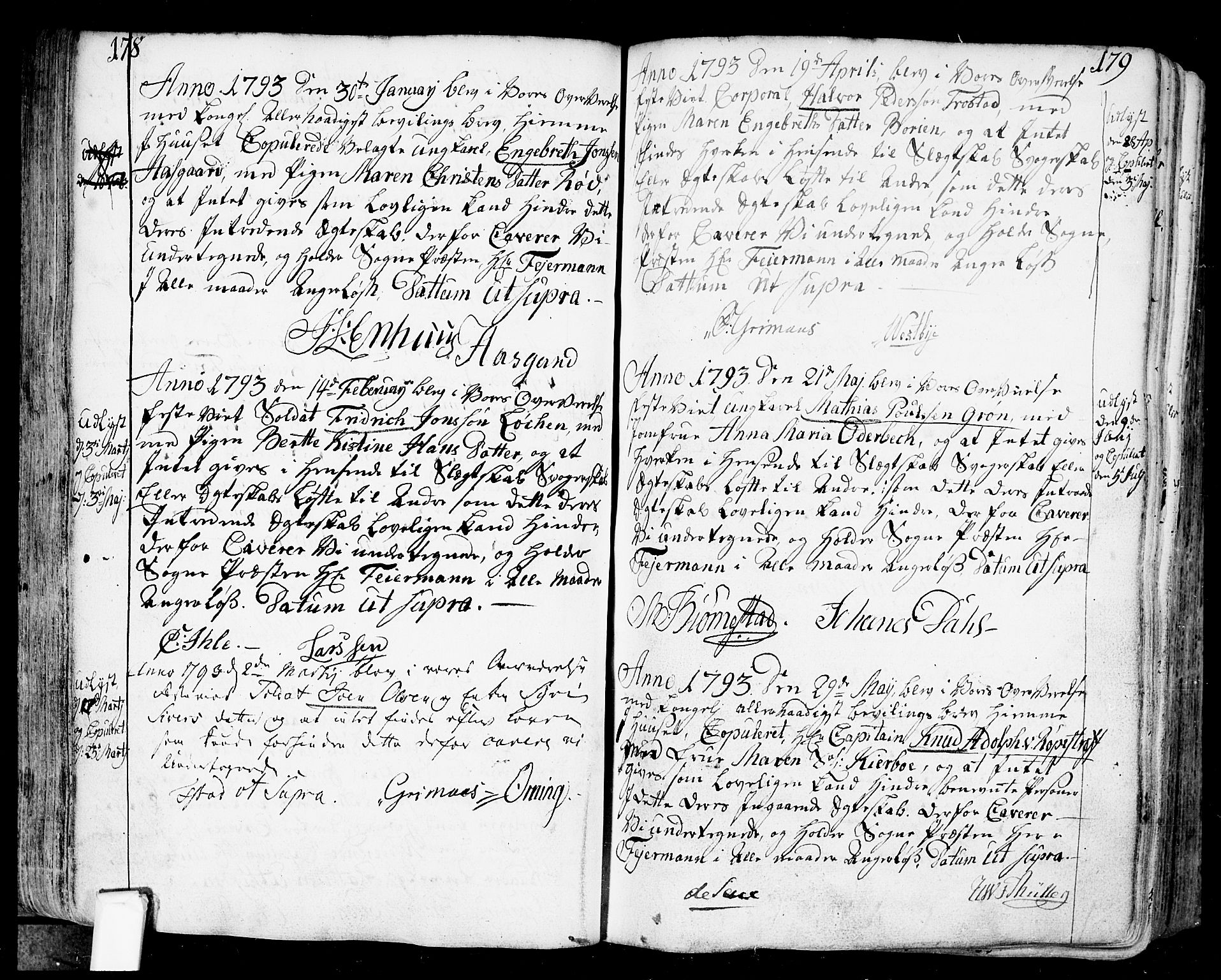 Fredrikstad prestekontor Kirkebøker, SAO/A-11082/F/Fa/L0002: Parish register (official) no. 2, 1750-1804, p. 178-179