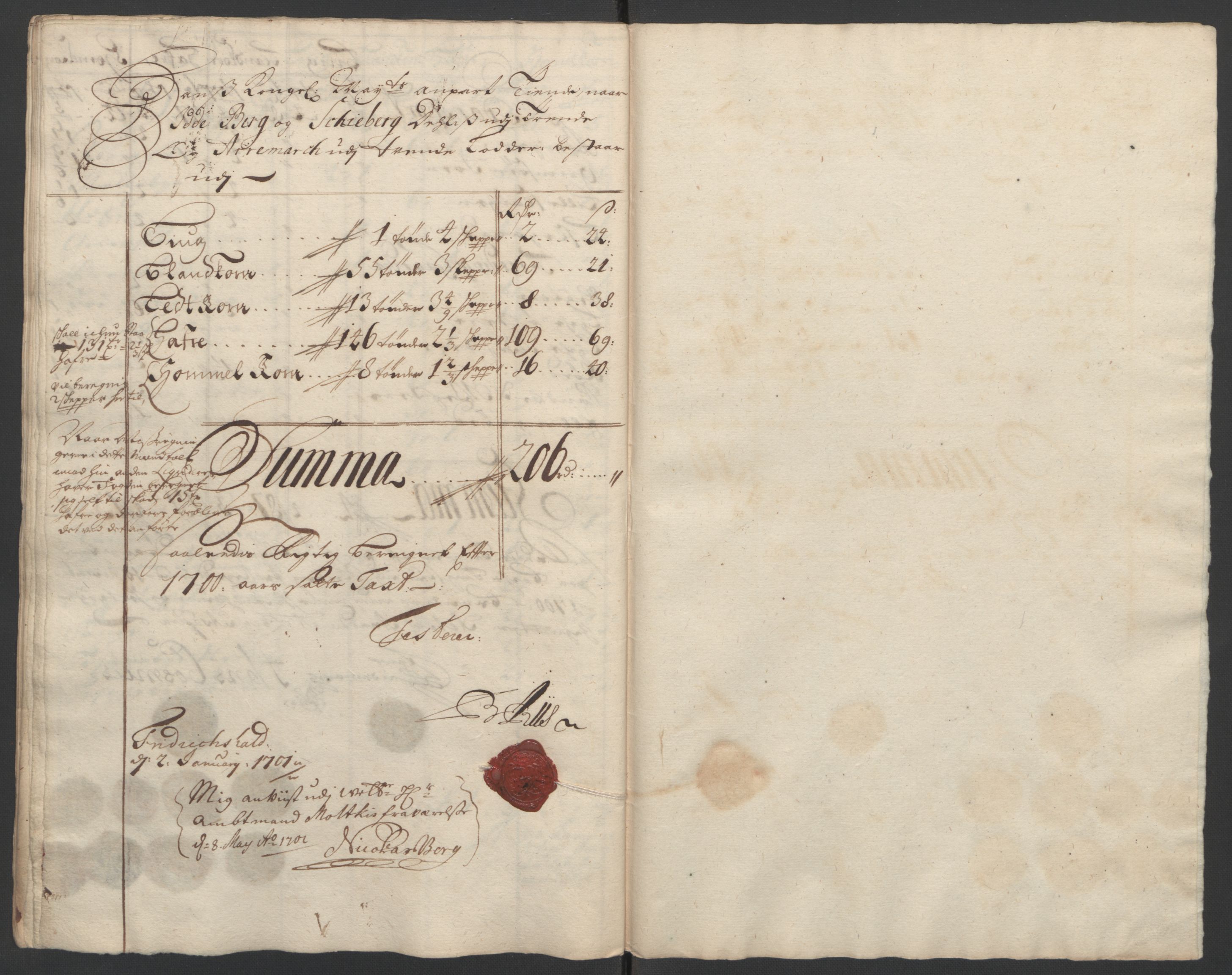 Rentekammeret inntil 1814, Reviderte regnskaper, Fogderegnskap, RA/EA-4092/R01/L0015: Fogderegnskap Idd og Marker, 1700-1701, p. 68