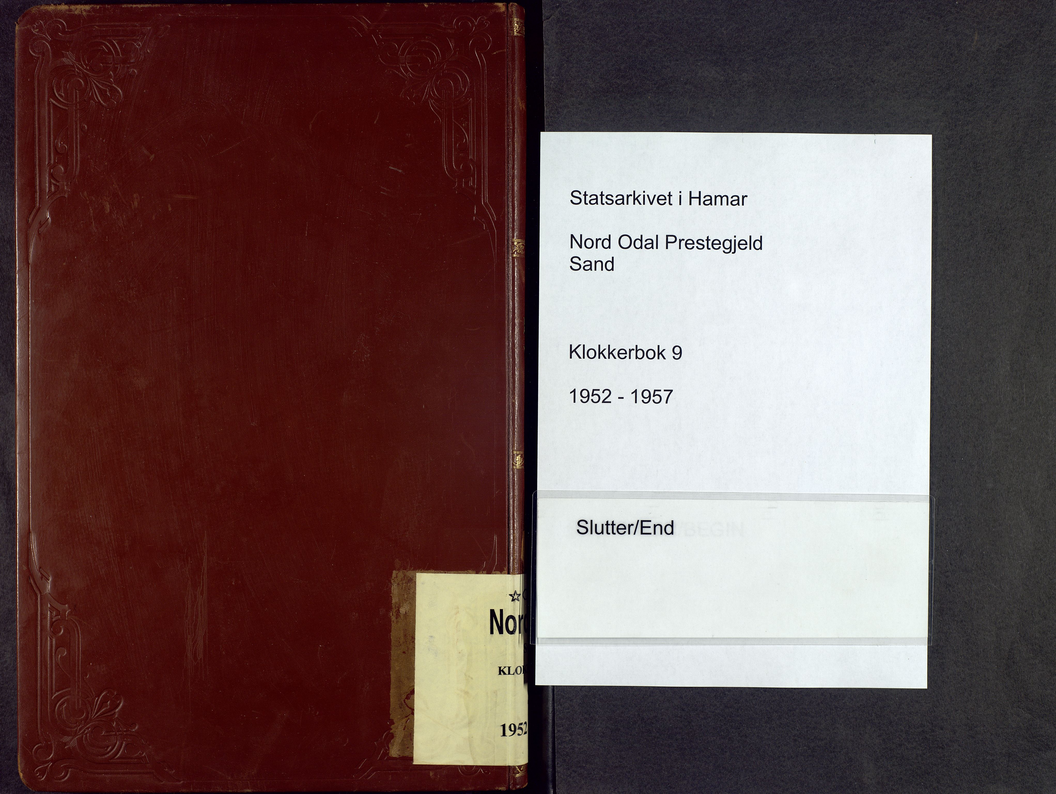 Nord-Odal prestekontor, AV/SAH-PREST-032/H/Ha/Hab/L0009: Parish register (copy) no. 9, 1952-1957