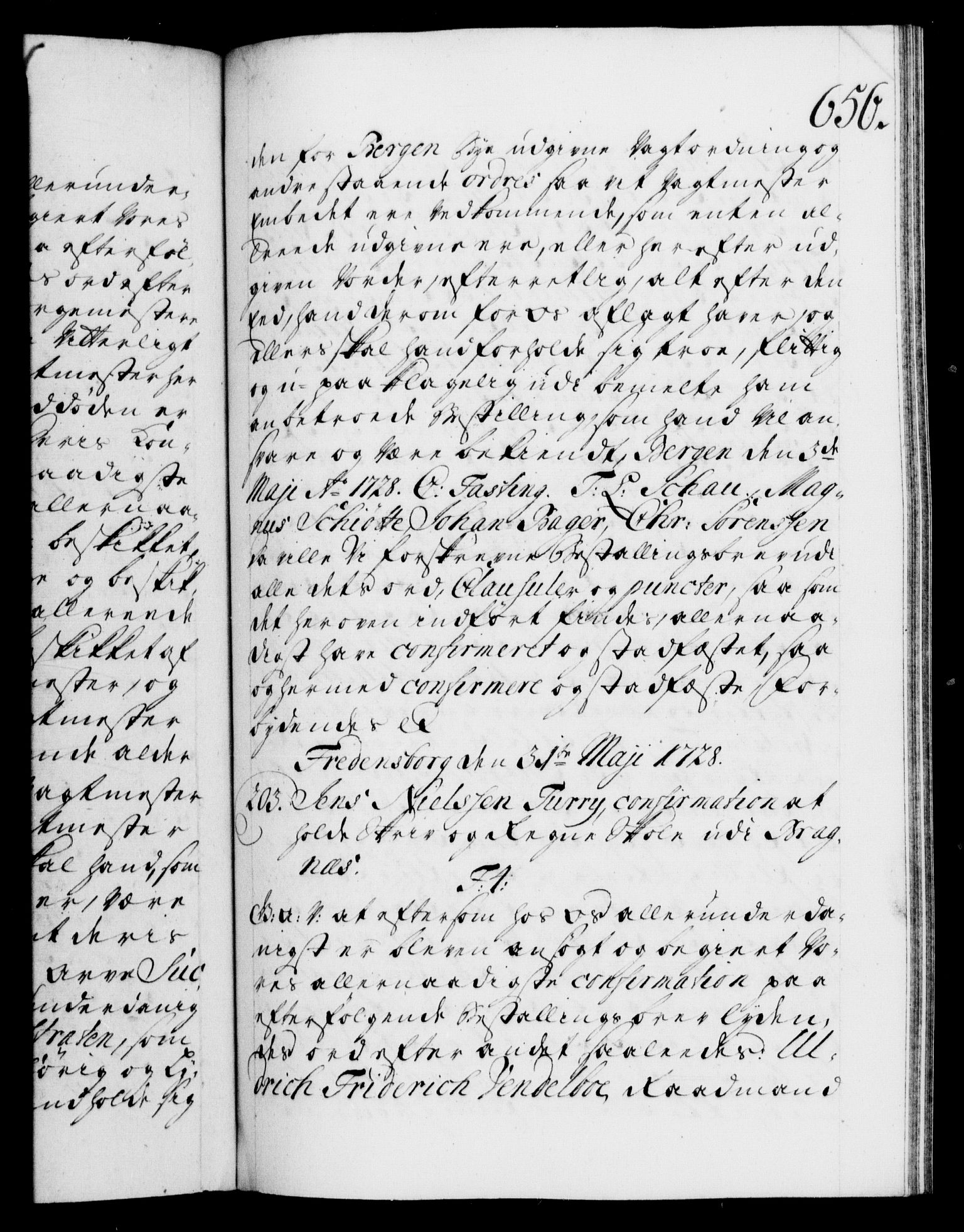 Danske Kanselli 1572-1799, AV/RA-EA-3023/F/Fc/Fca/Fcaa/L0025: Norske registre, 1726-1728, p. 656a