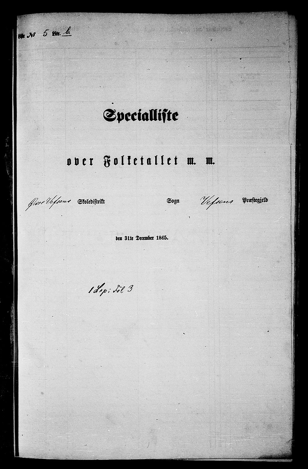 RA, 1865 census for Vefsn, 1865, p. 112