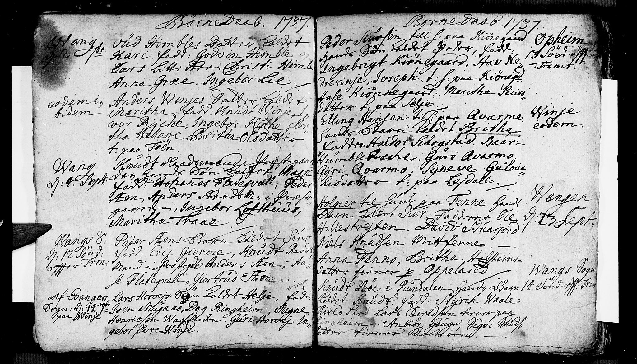 Voss sokneprestembete, AV/SAB-A-79001/H/Haa: Parish register (official) no. A 5, 1736-1743, p. 36