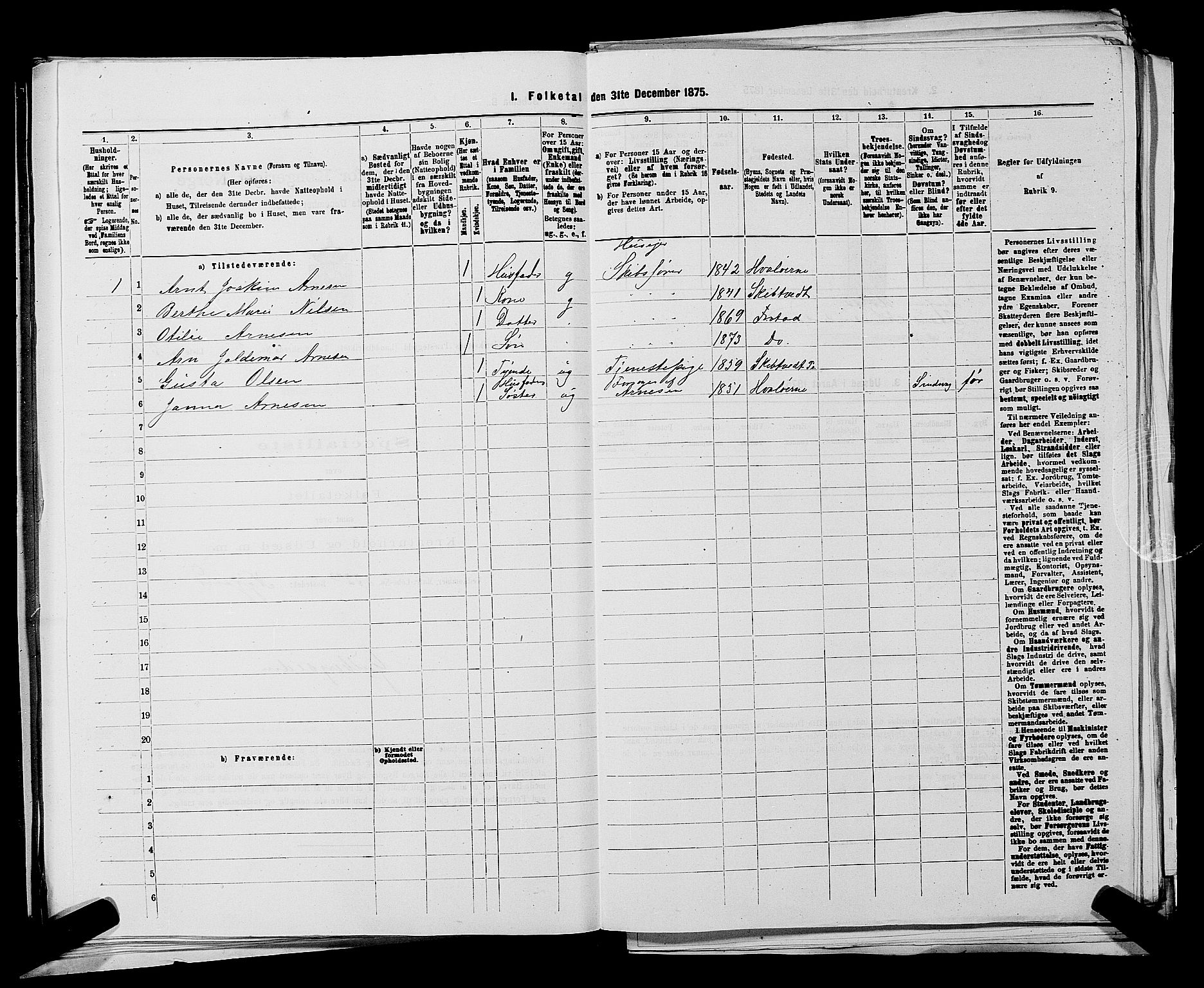 RA, 1875 census for 0132L Fredrikstad/Glemmen, 1875, p. 996