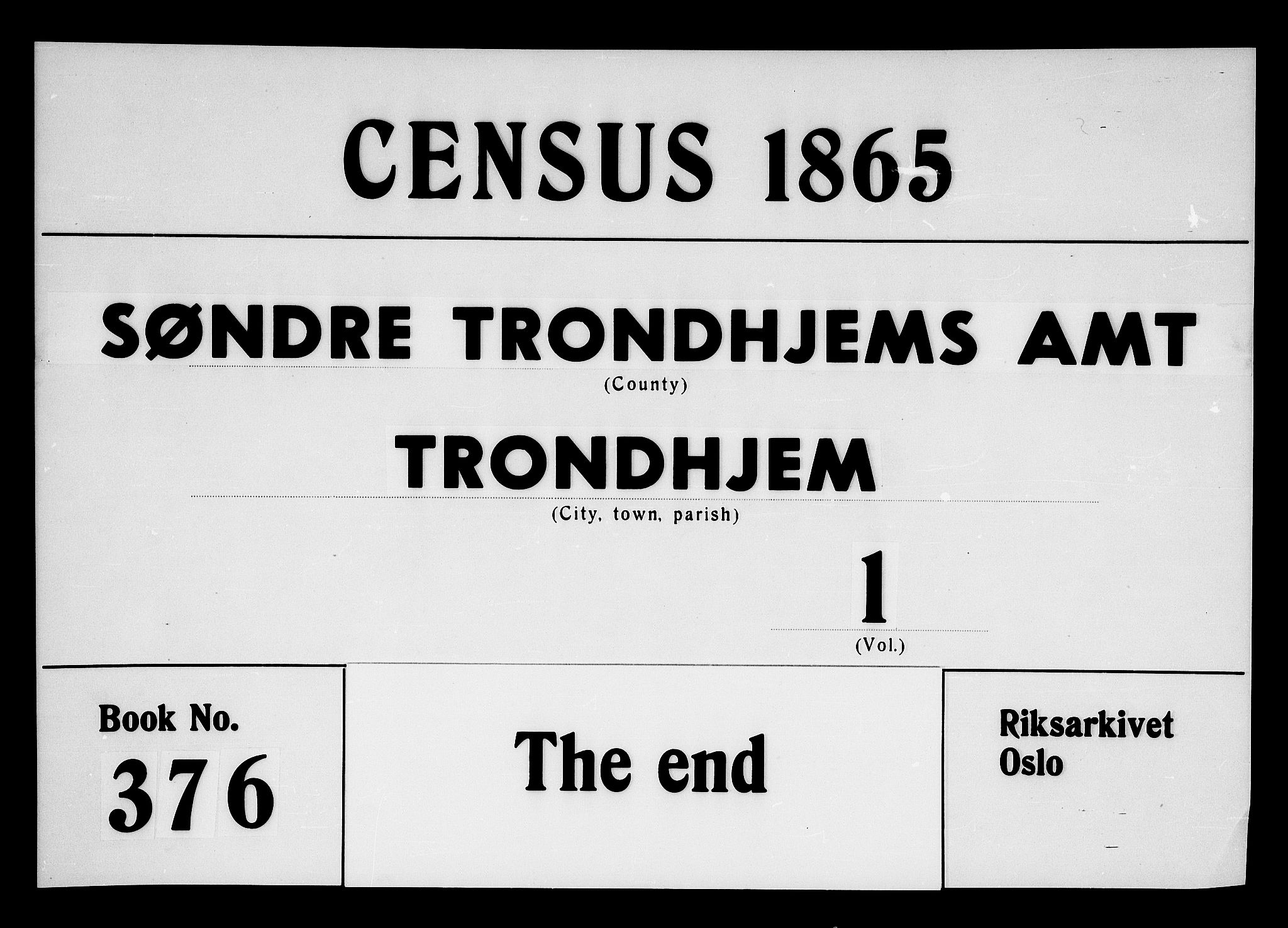 RA, 1865 census for Trondheim, 1865, p. 32