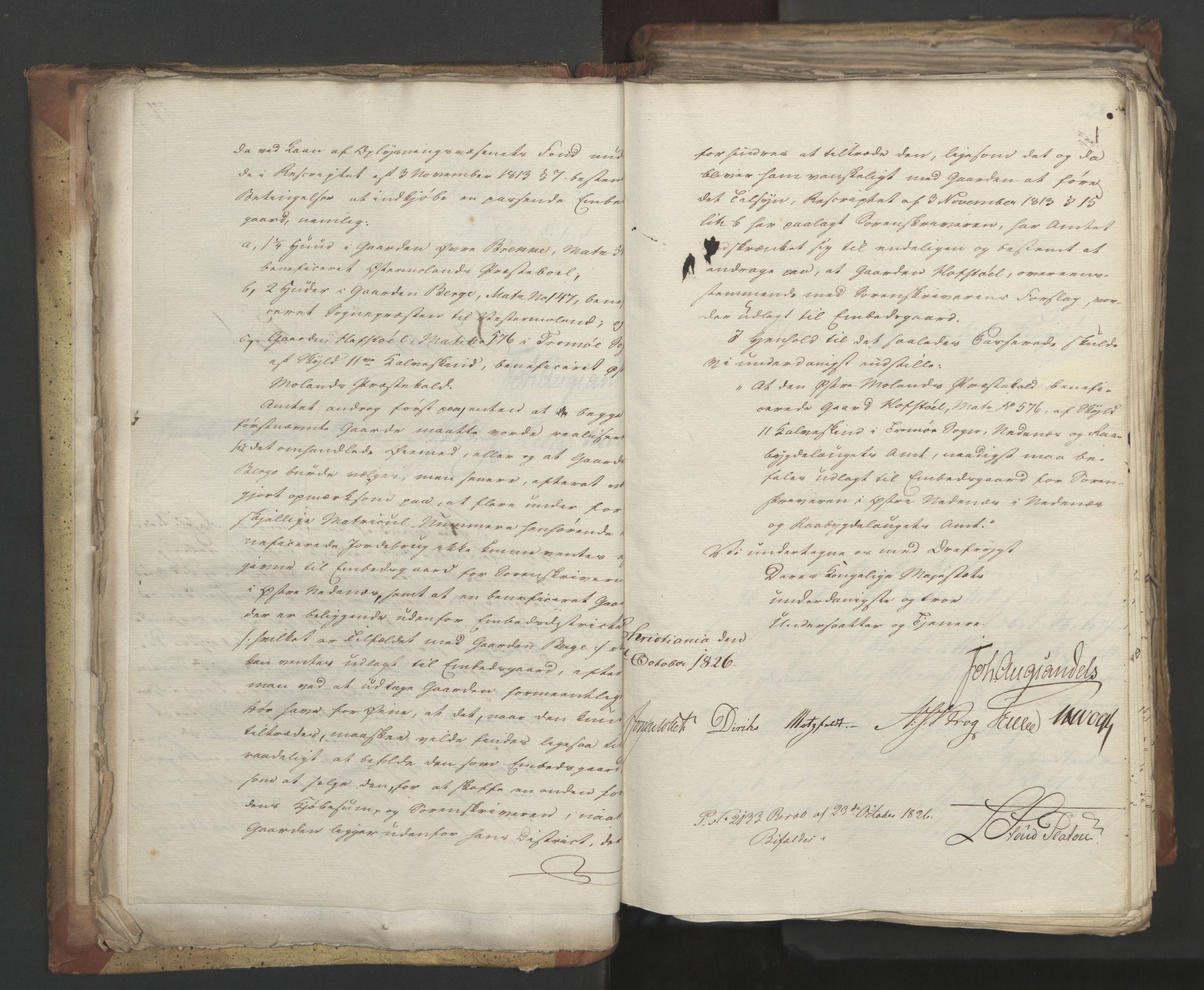 Statsrådsavdelingen i Stockholm, RA/S-1003/D/Da/L0049: Regjeringsinnstillinger nr. 3860-4086, 1826, p. 31