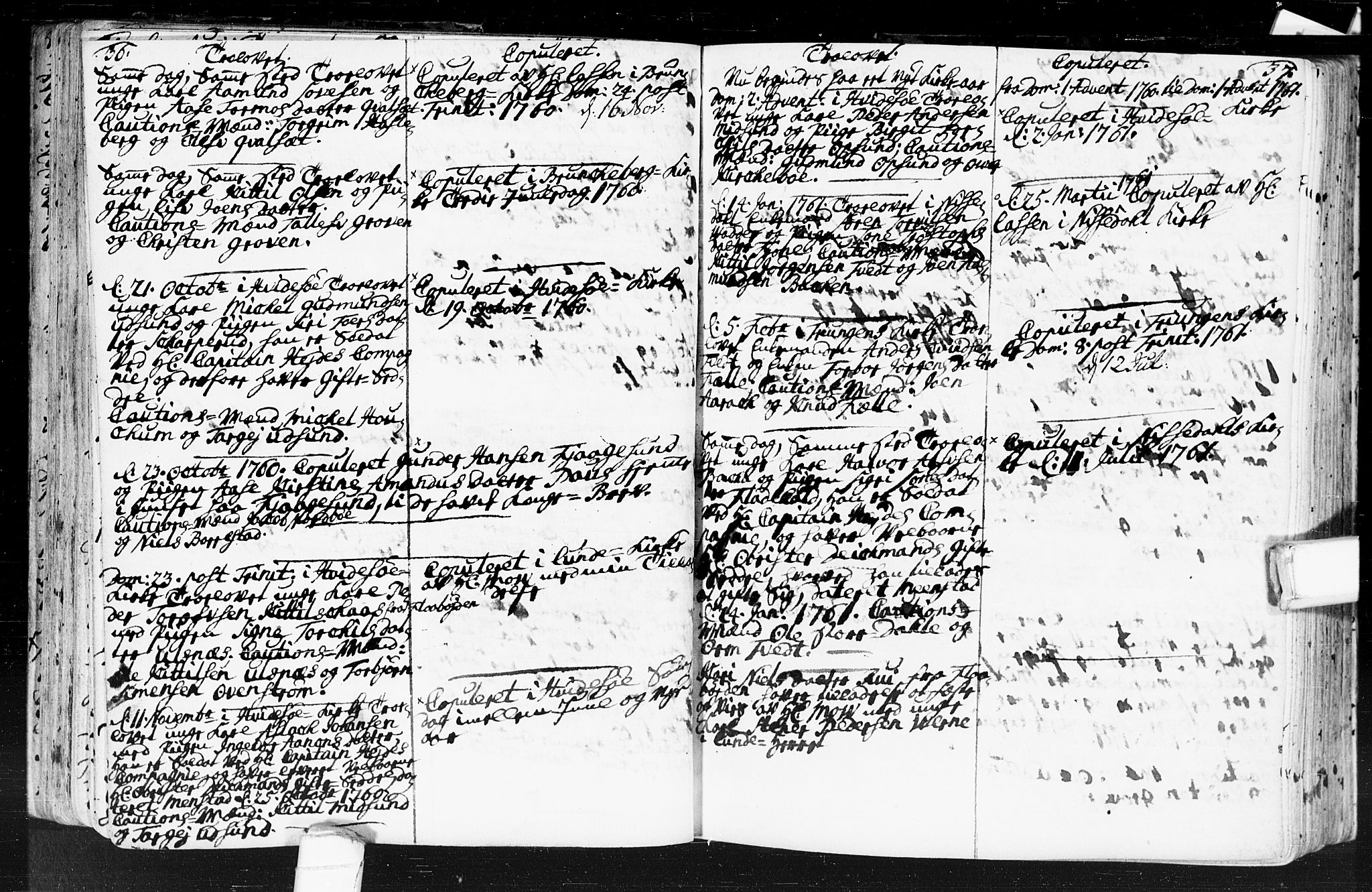 Kviteseid kirkebøker, SAKO/A-276/F/Fa/L0001: Parish register (official) no. I 1, 1754-1773, p. 36-37