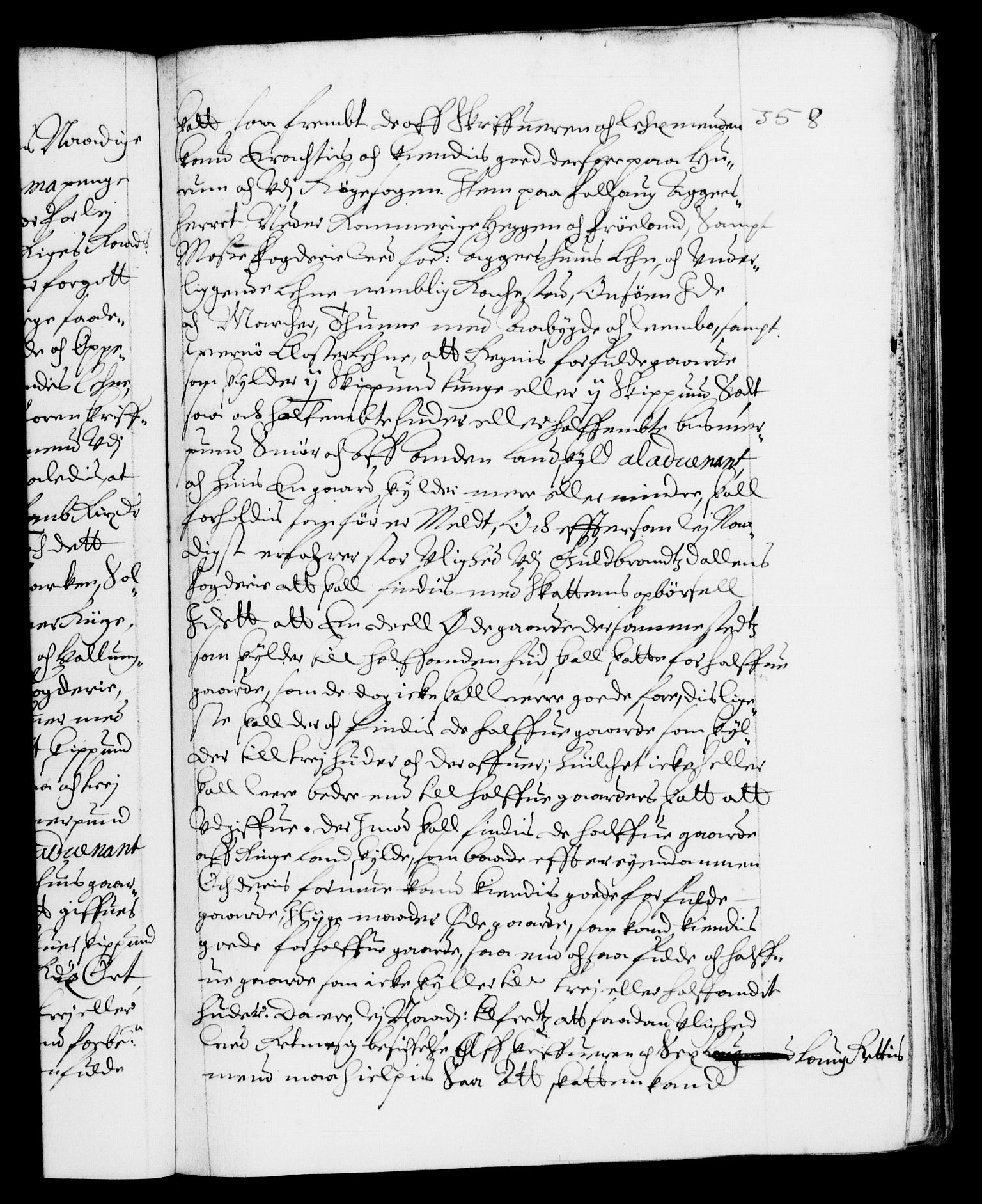 Danske Kanselli 1572-1799, AV/RA-EA-3023/F/Fc/Fca/Fcab/L0009: Norske tegnelser (mikrofilm), 1653-1656, p. 358a