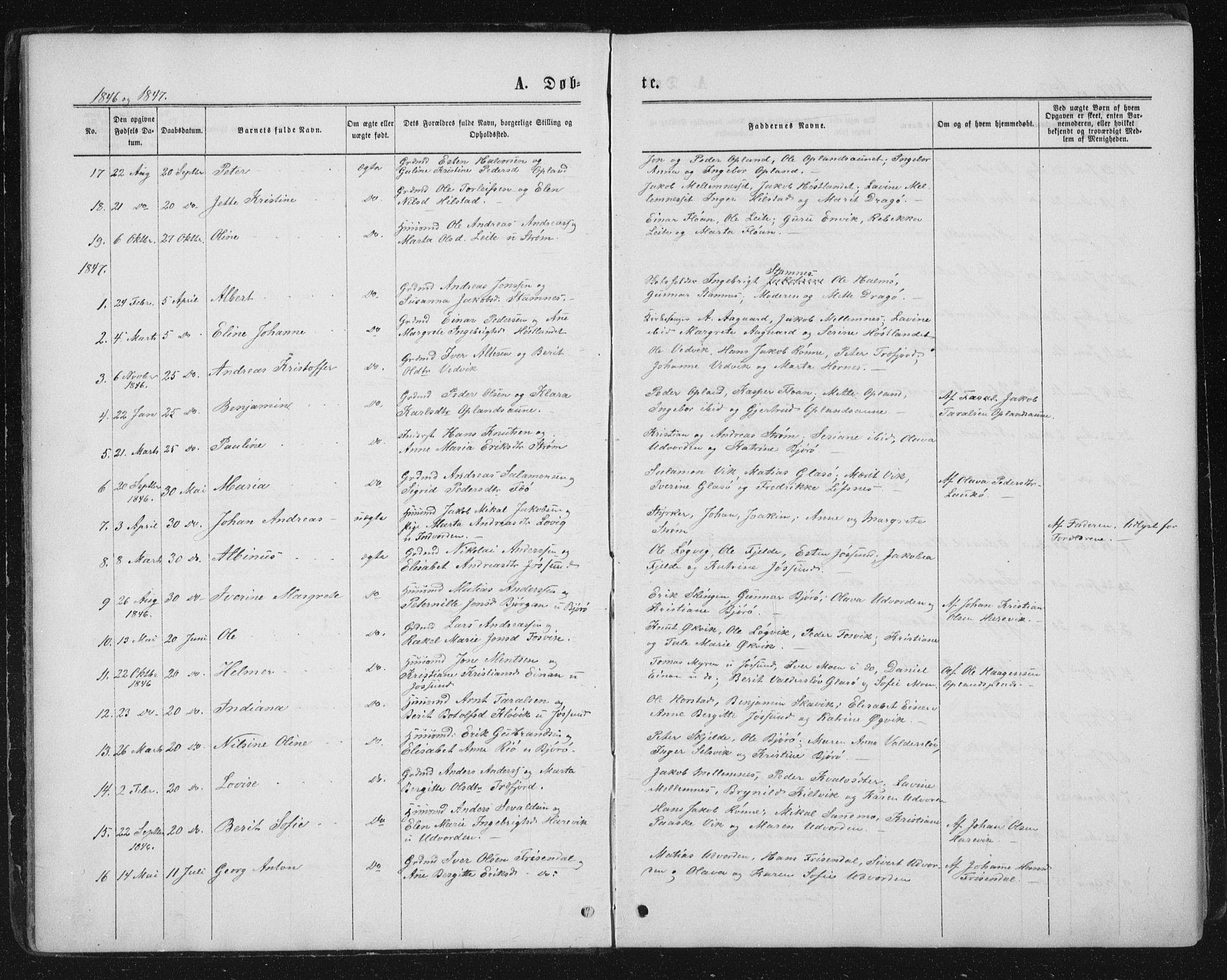 Ministerialprotokoller, klokkerbøker og fødselsregistre - Nord-Trøndelag, AV/SAT-A-1458/771/L0595: Parish register (official) no. 771A02, 1840-1869