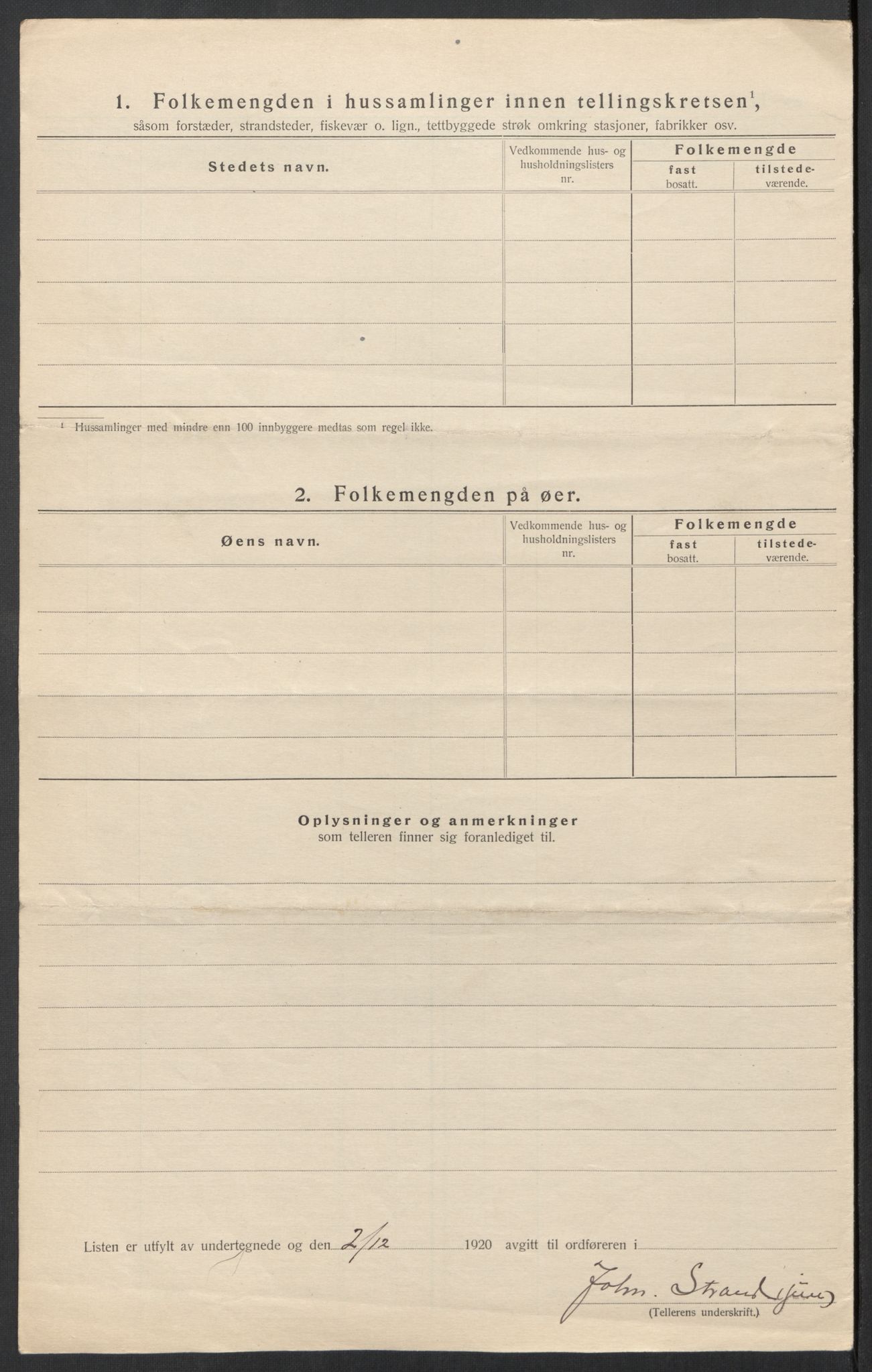 SAT, 1920 census for Halsa, 1920, p. 12