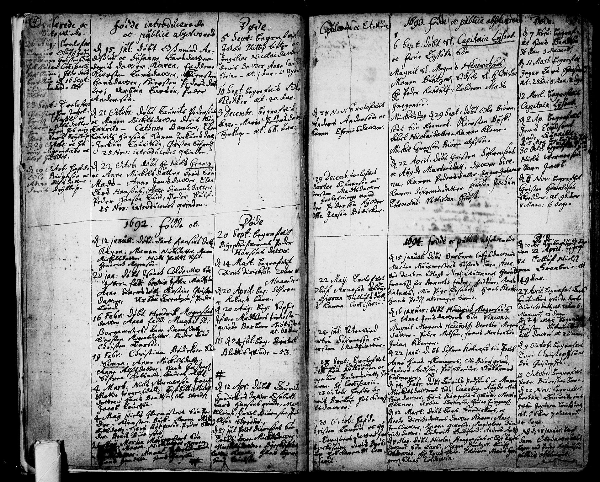 Tønsberg kirkebøker, AV/SAKO-A-330/F/Fb/L0001: Parish register (official) no. II 1, 1690-1796, p. 4-5