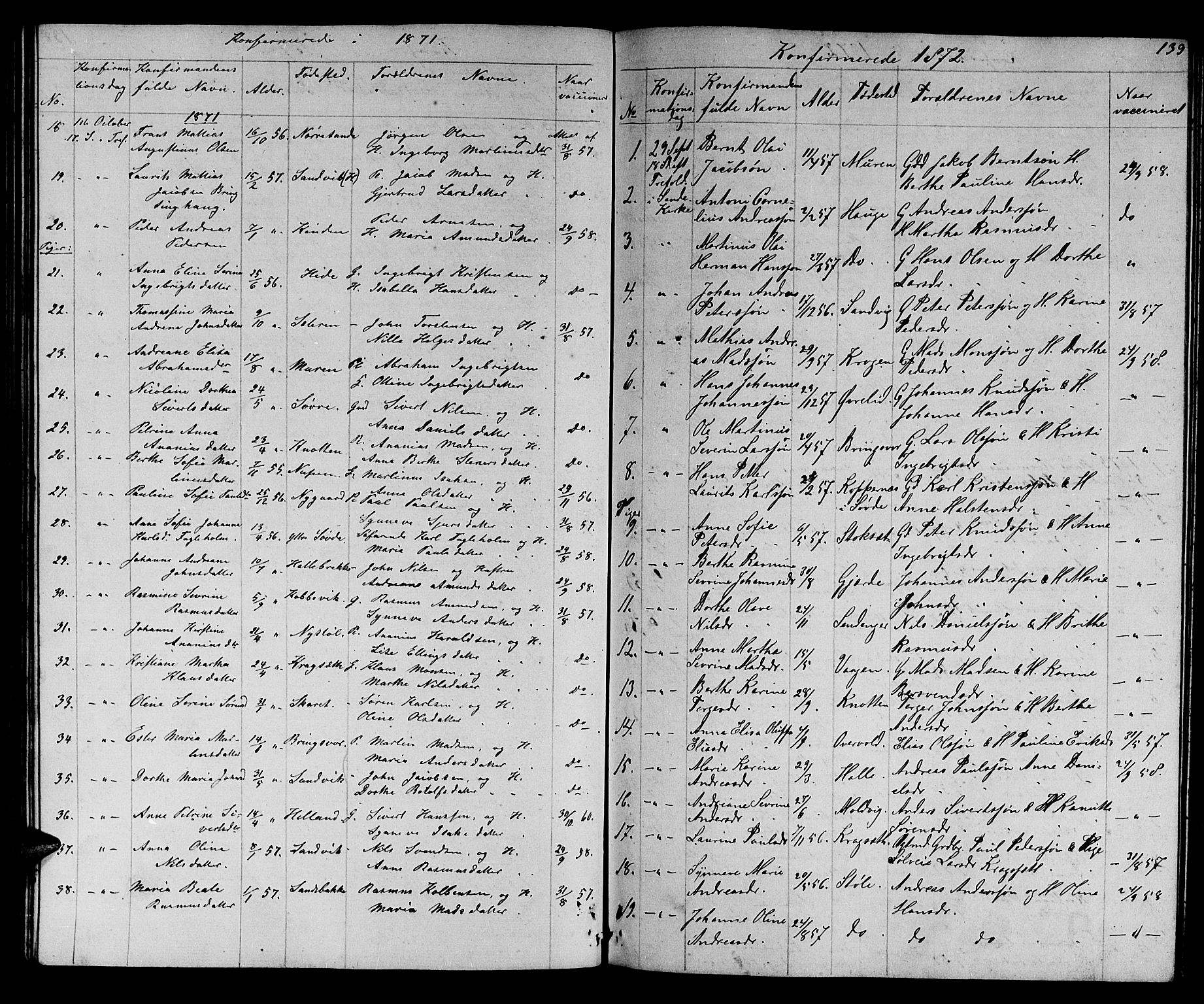 Ministerialprotokoller, klokkerbøker og fødselsregistre - Møre og Romsdal, AV/SAT-A-1454/503/L0047: Parish register (copy) no. 503C02, 1854-1884, p. 139