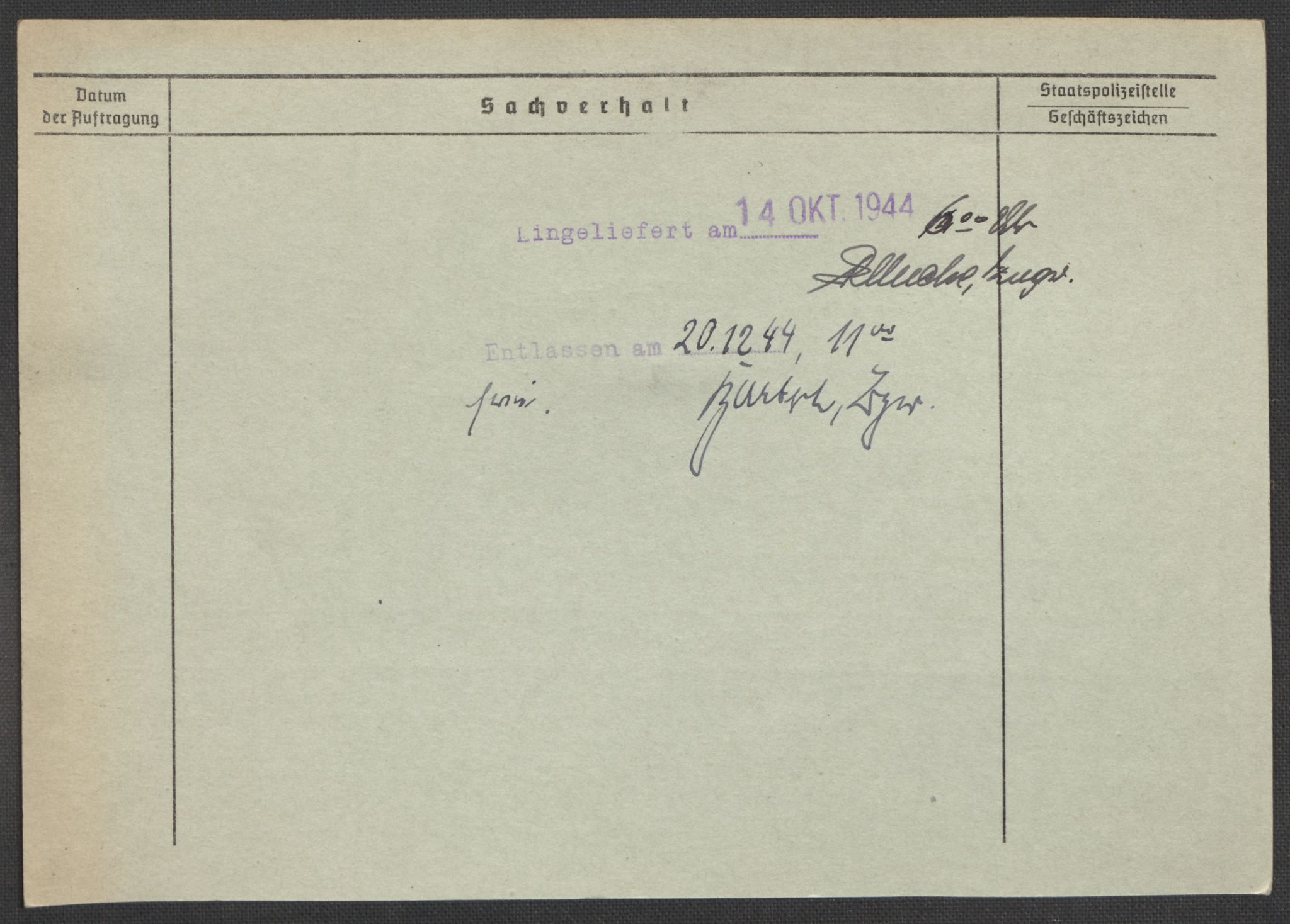 Befehlshaber der Sicherheitspolizei und des SD, AV/RA-RAFA-5969/E/Ea/Eaa/L0003: Register over norske fanger i Møllergata 19: Eng-Hag, 1940-1945, p. 269