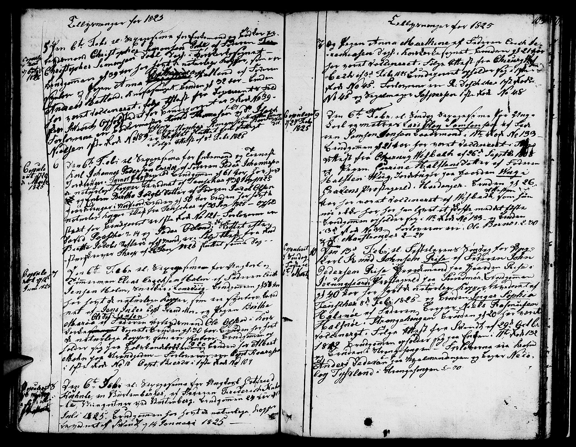 Nykirken Sokneprestembete, SAB/A-77101/H/Hab: Parish register (copy) no. A 2, 1782-1847, p. 103