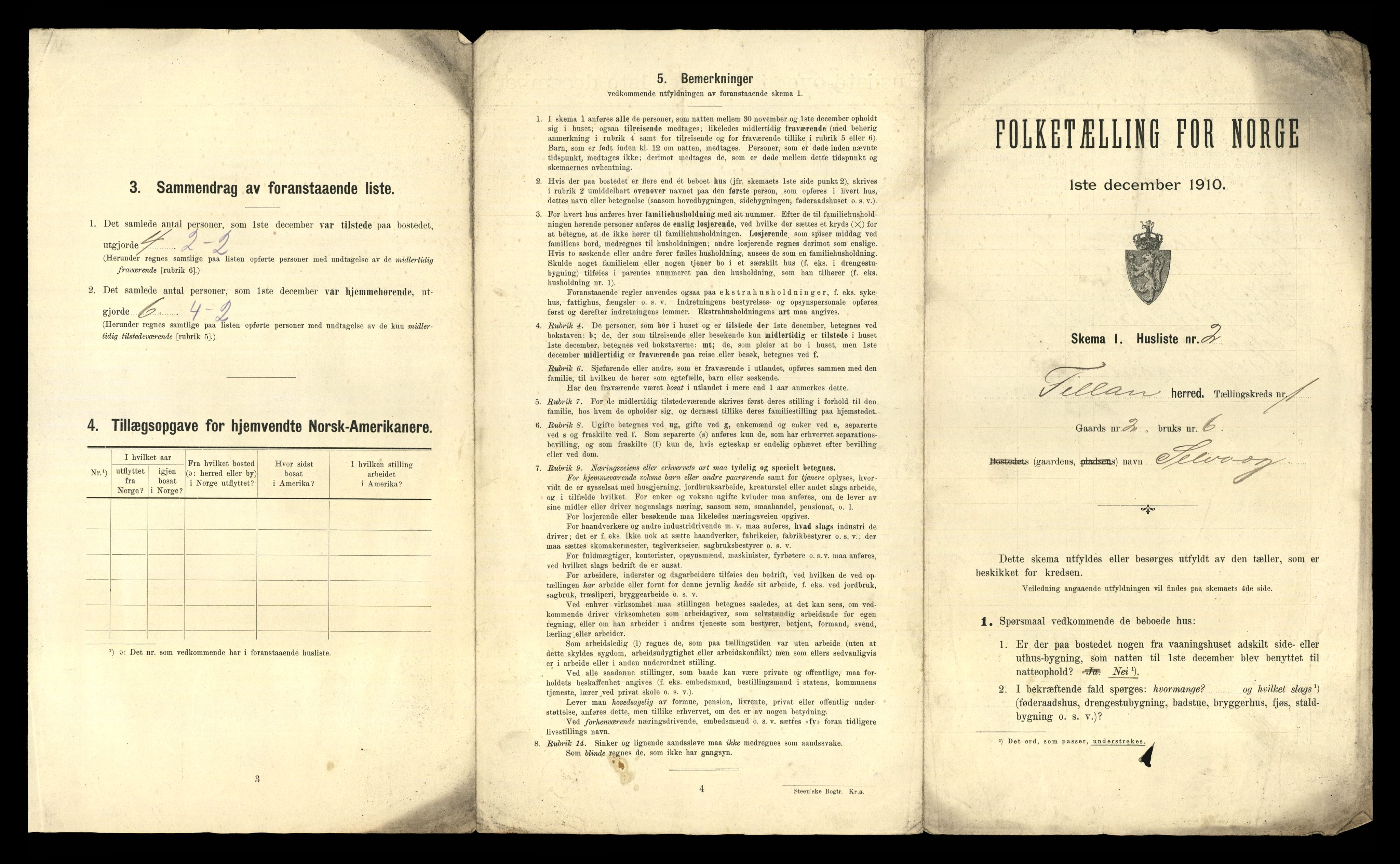 RA, 1910 census for Fillan, 1910, p. 47