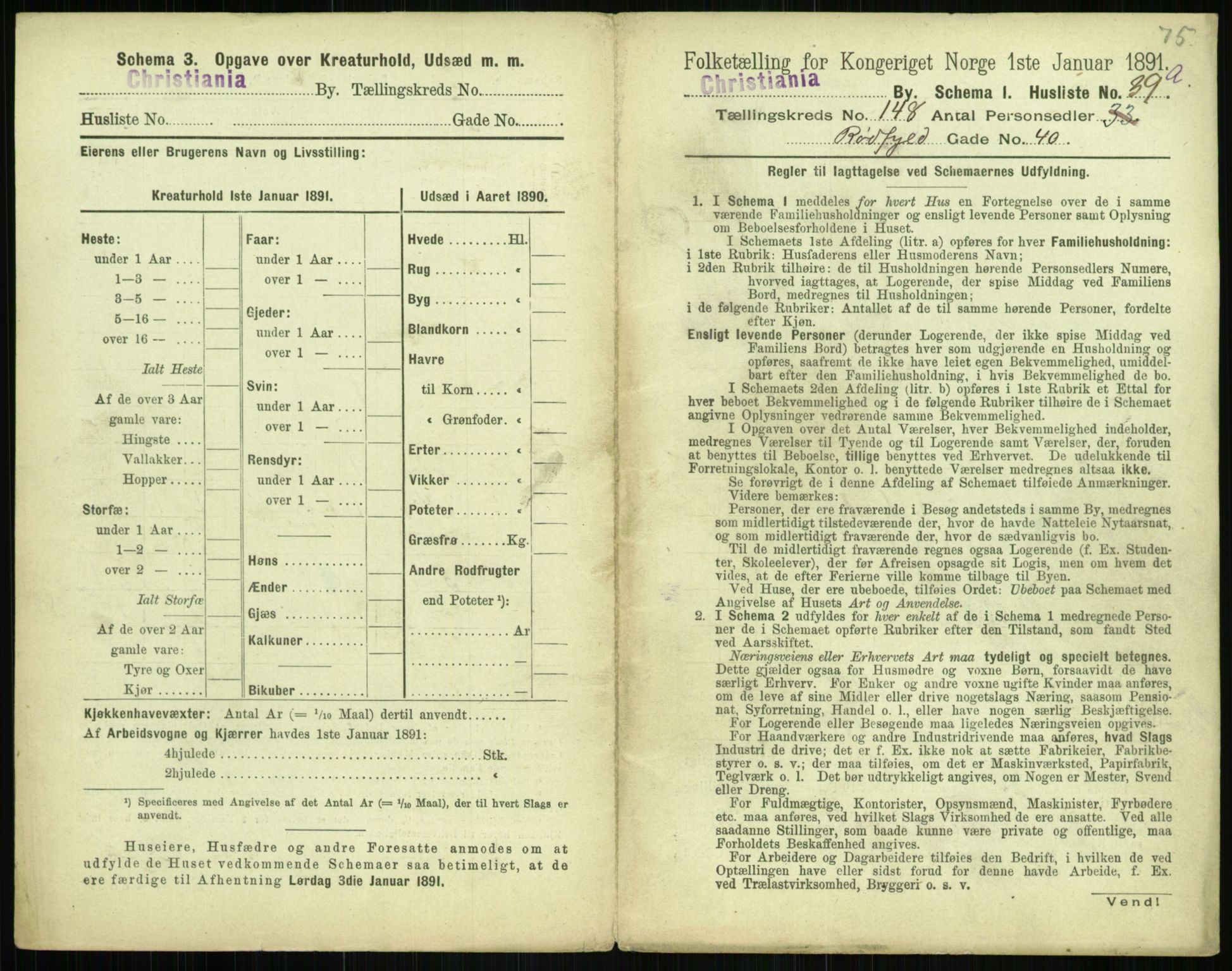 RA, 1891 census for 0301 Kristiania, 1891, p. 82364