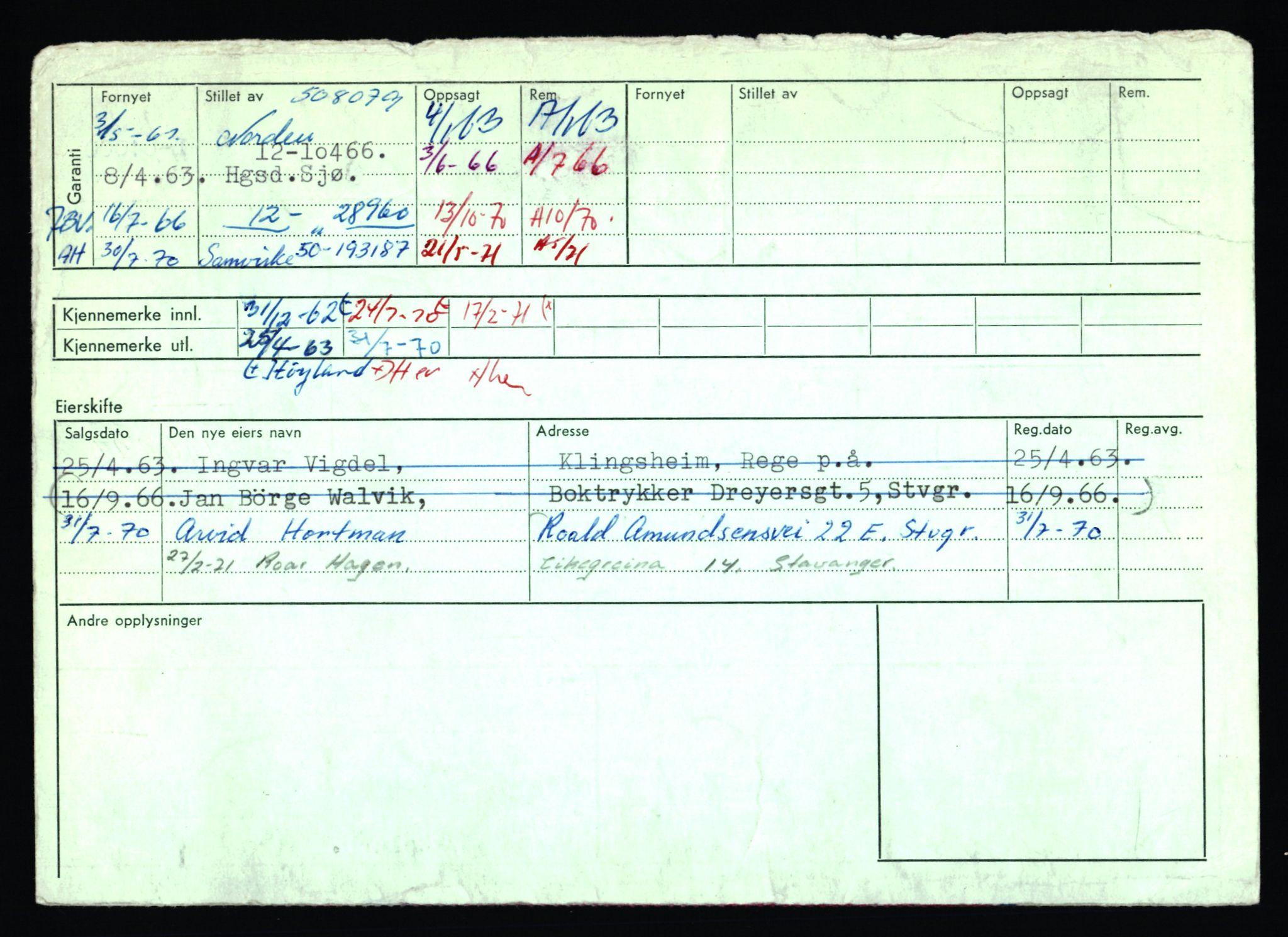 Stavanger trafikkstasjon, AV/SAST-A-101942/0/F/L0064: L-63800 - L-65399, 1930-1971, p. 313