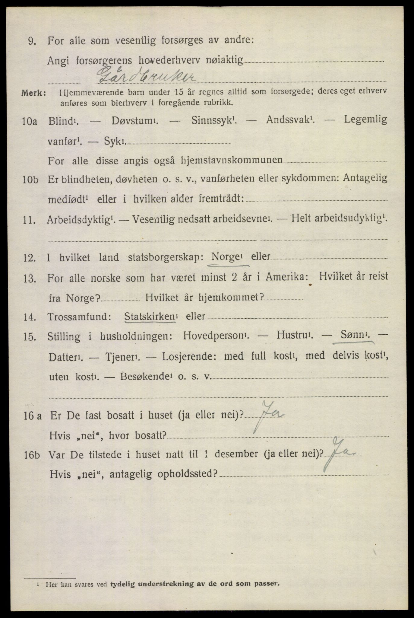 SAKO, 1920 census for Ramnes, 1920, p. 3261