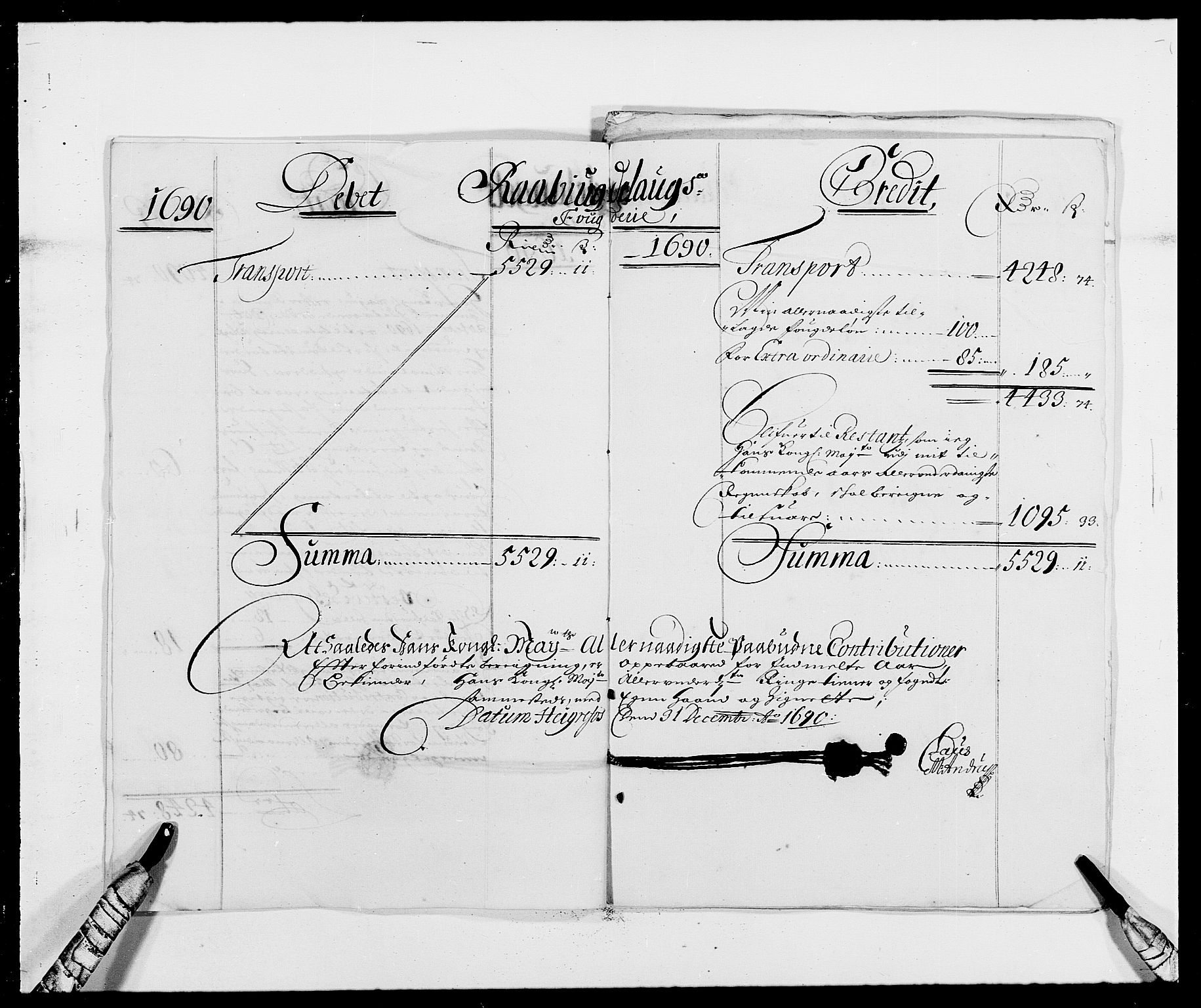 Rentekammeret inntil 1814, Reviderte regnskaper, Fogderegnskap, AV/RA-EA-4092/R40/L2442: Fogderegnskap Råbyggelag, 1689-1690, p. 141