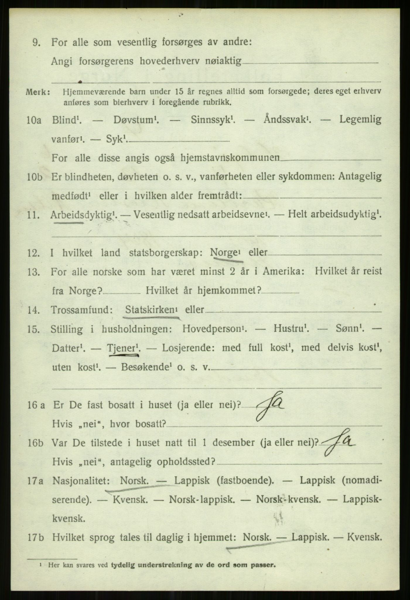 SATØ, 1920 census for Helgøy, 1920, p. 2337