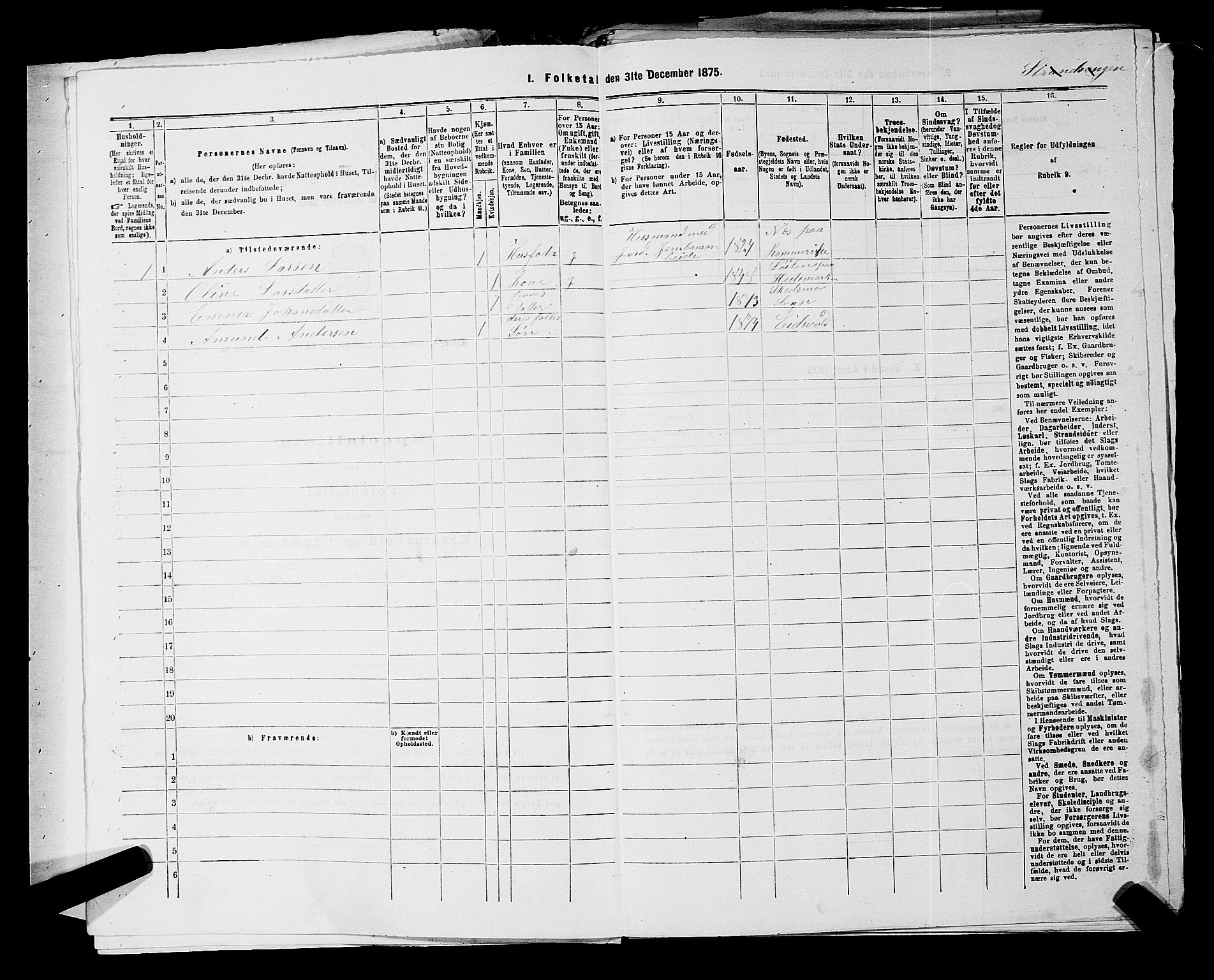 RA, 1875 census for 0237P Eidsvoll, 1875, p. 1462