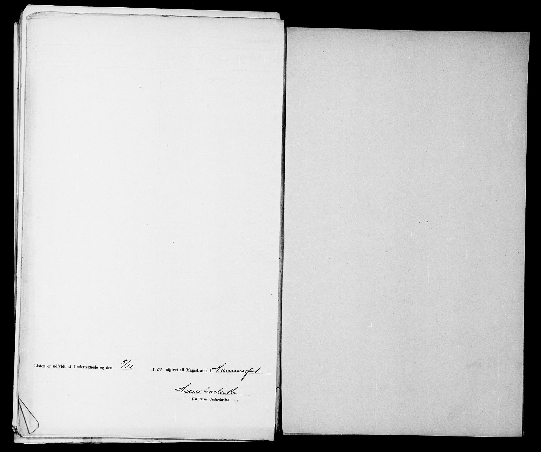 SATØ, 1900 census for Hammerfest, 1900, p. 23