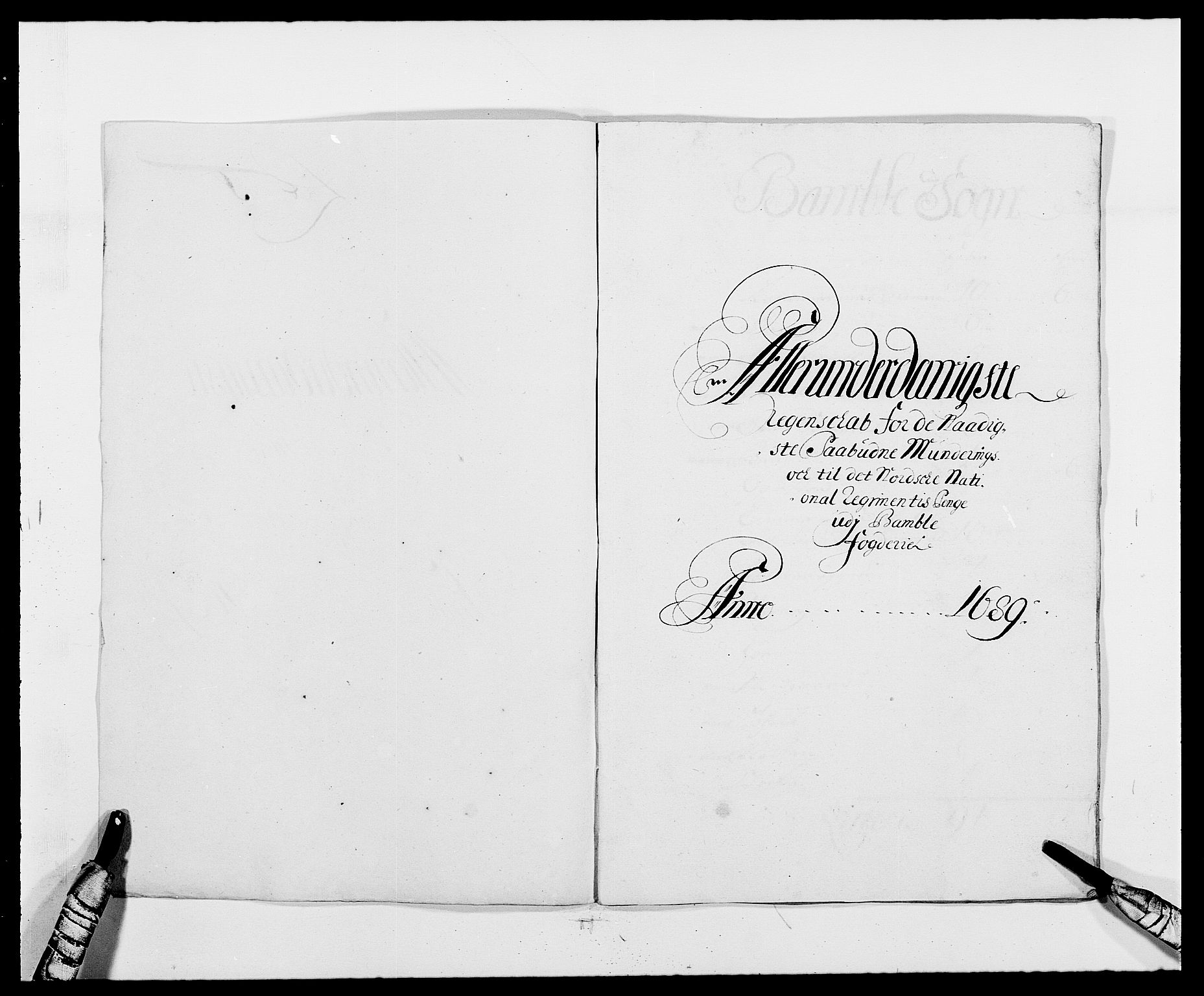 Rentekammeret inntil 1814, Reviderte regnskaper, Fogderegnskap, RA/EA-4092/R34/L2050: Fogderegnskap Bamble, 1688-1691, p. 332