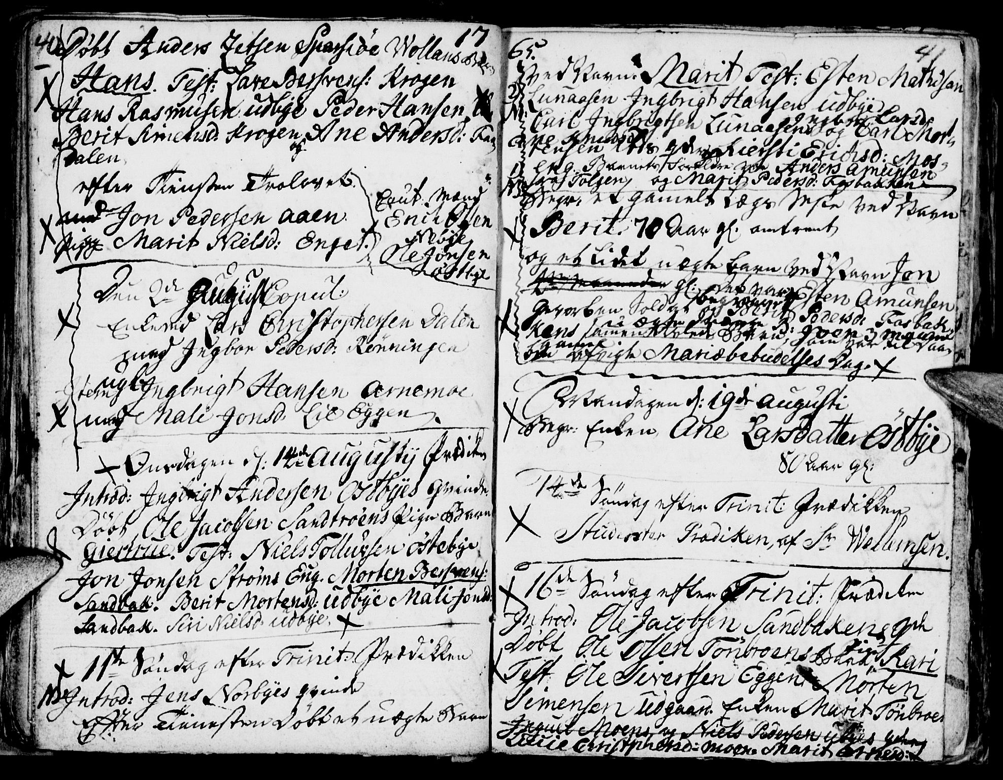 Tynset prestekontor, AV/SAH-PREST-058/H/Ha/Haa/L0006: Parish register (official) no. 6, 1763-1779, p. 40-41