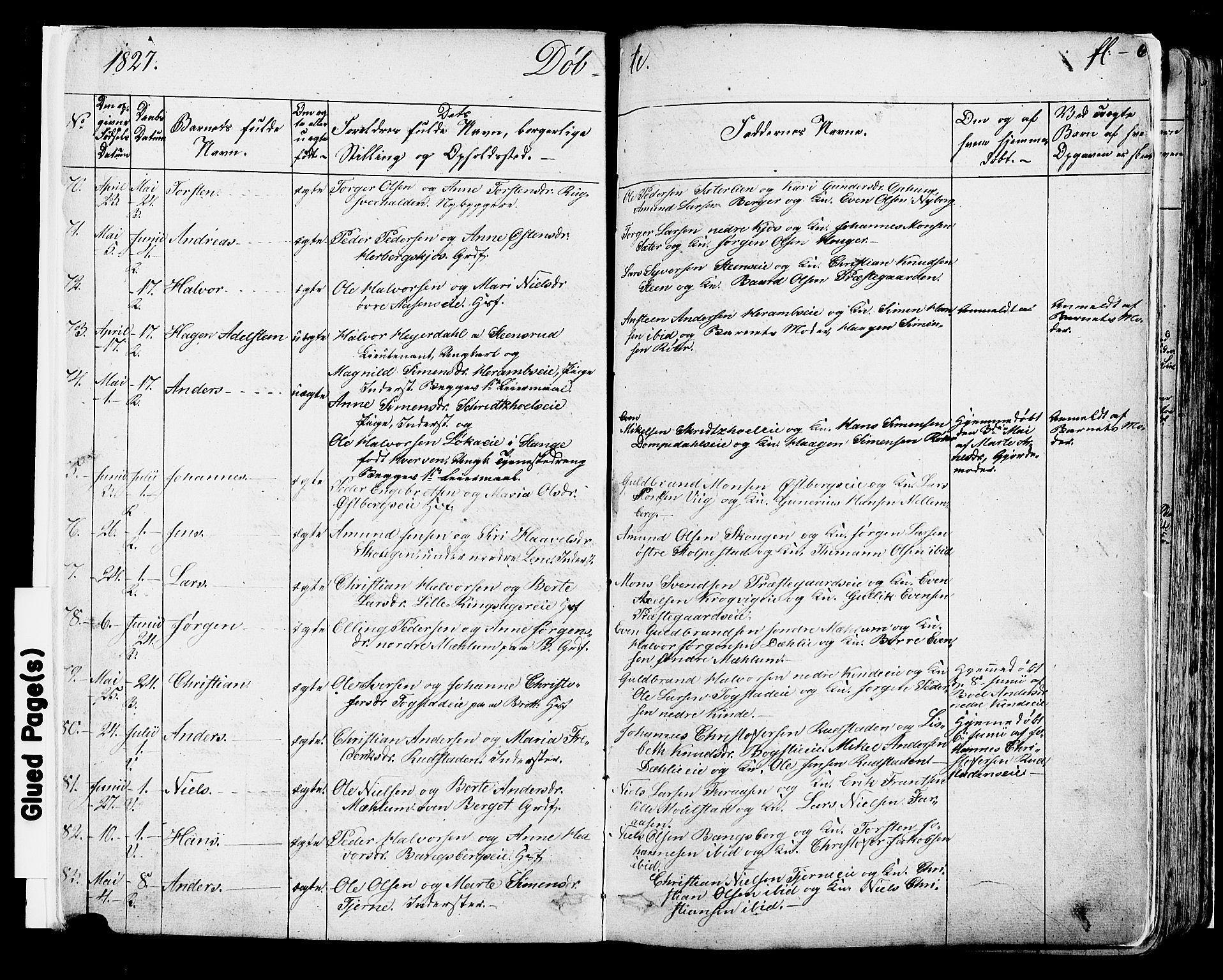 Ringsaker prestekontor, AV/SAH-PREST-014/K/Ka/L0007: Parish register (official) no. 7A, 1826-1837, p. 6