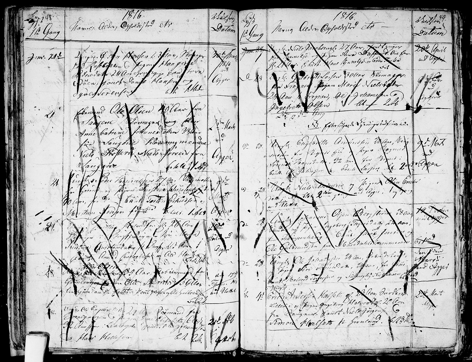 Aker prestekontor kirkebøker, SAO/A-10861/G/L0001: Parish register (copy) no. 1, 1796-1826, p. 48-49