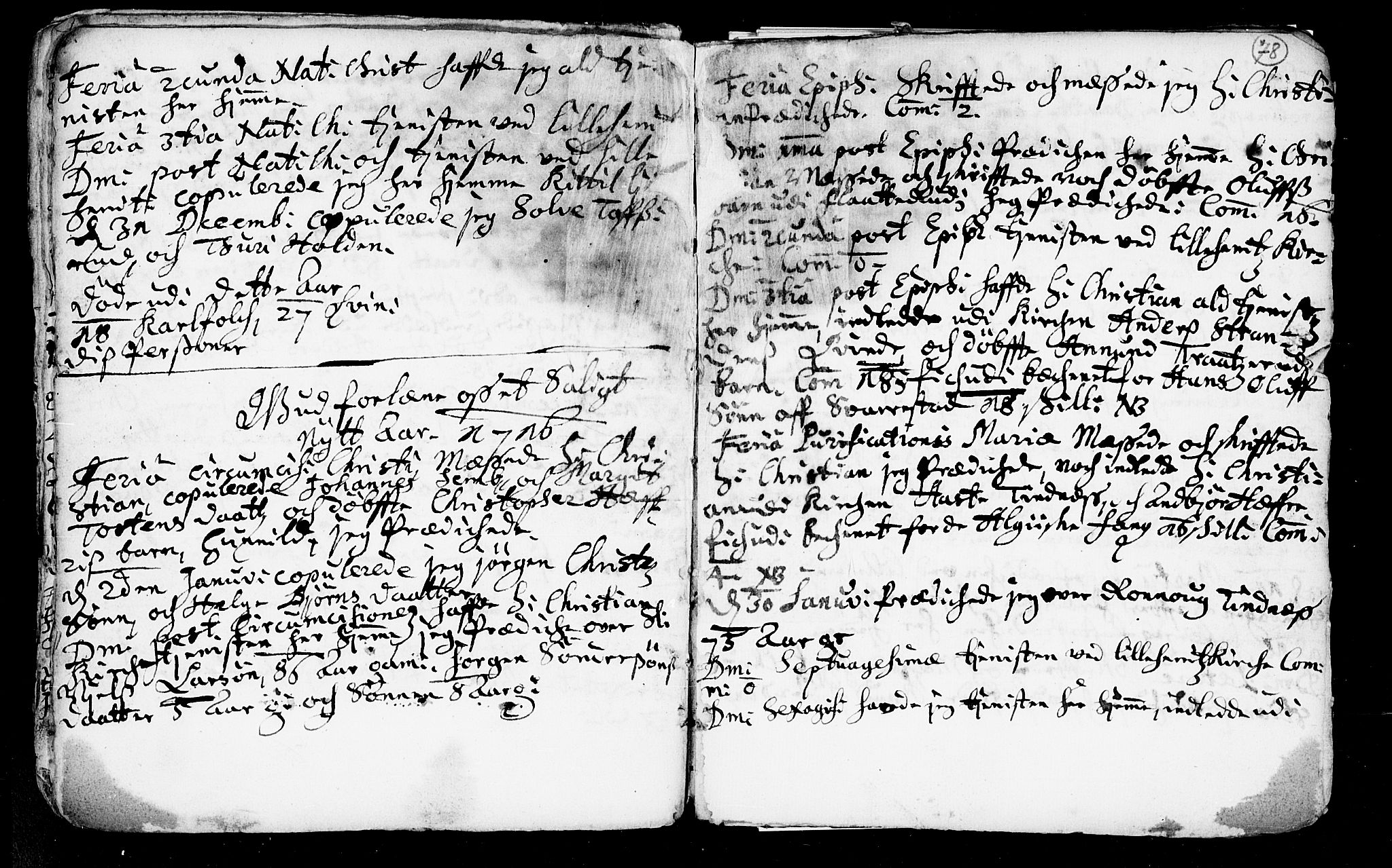 Heddal kirkebøker, SAKO/A-268/F/Fa/L0002: Parish register (official) no. I 2, 1699-1722, p. 78
