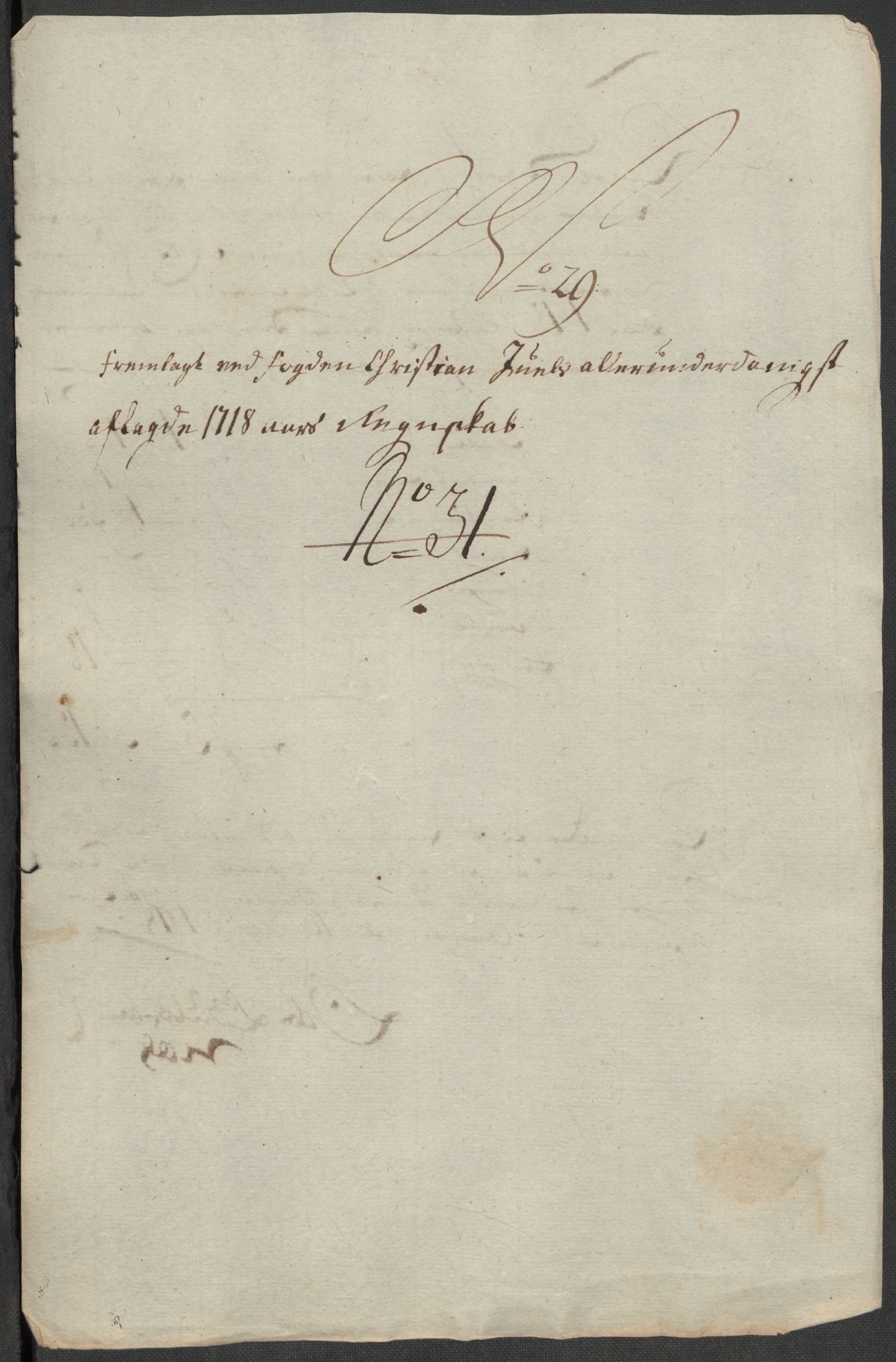 Rentekammeret inntil 1814, Reviderte regnskaper, Fogderegnskap, AV/RA-EA-4092/R13/L0857: Fogderegnskap Solør, Odal og Østerdal, 1718, p. 301