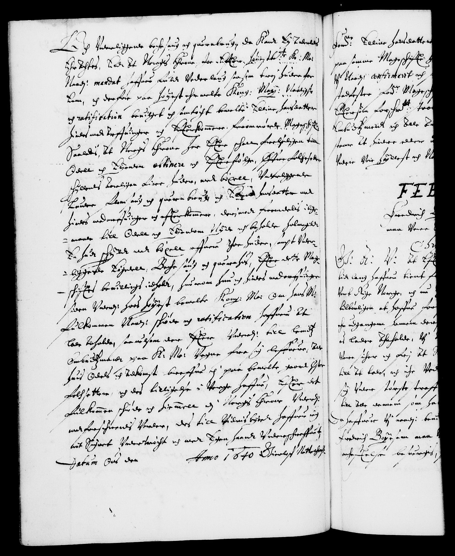 Danske Kanselli 1572-1799, AV/RA-EA-3023/F/Fc/Fca/Fcaa/L0006: Norske registre (mikrofilm), 1637-1642, p. 289b