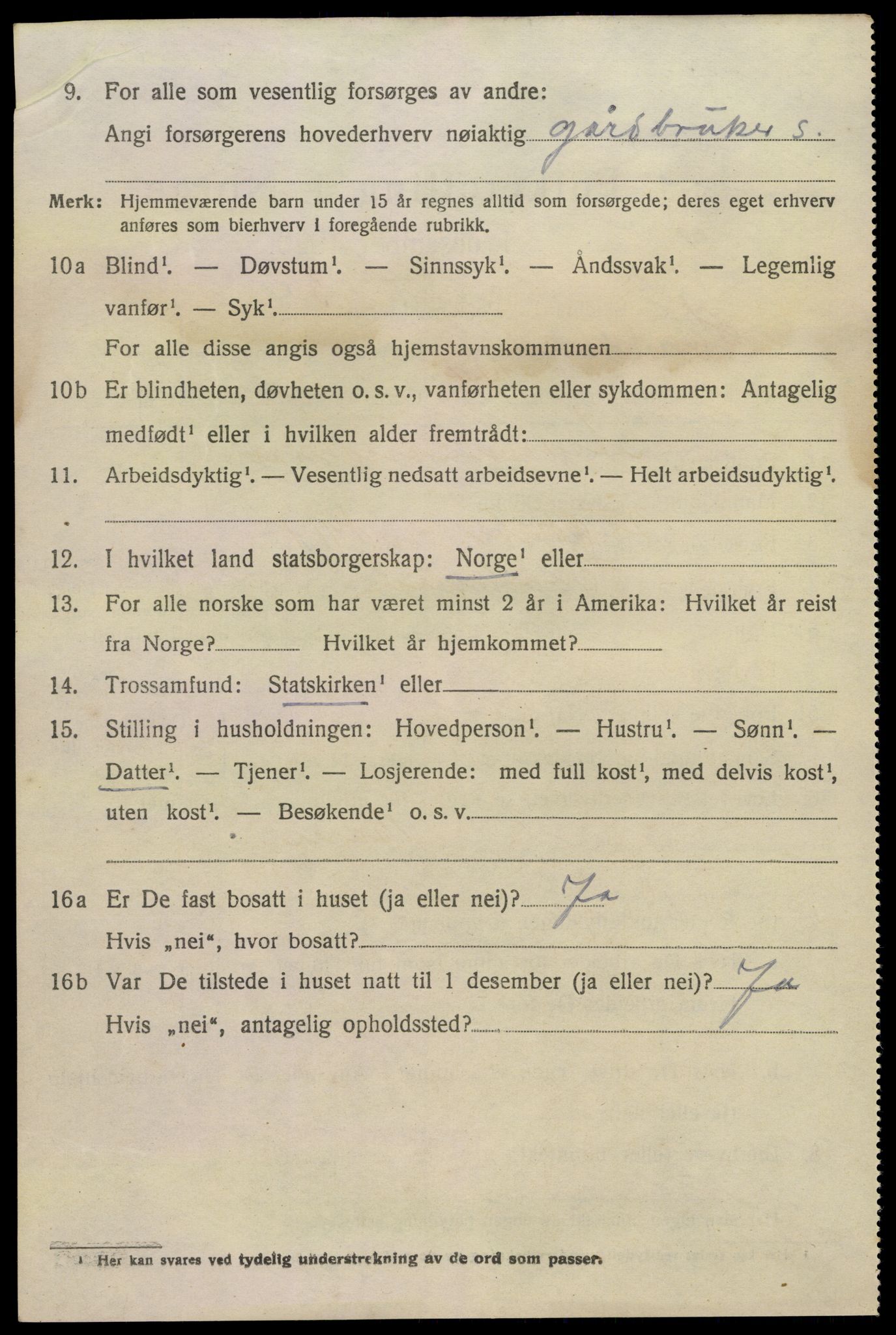 SAKO, 1920 census for Sandeherred, 1920, p. 8039