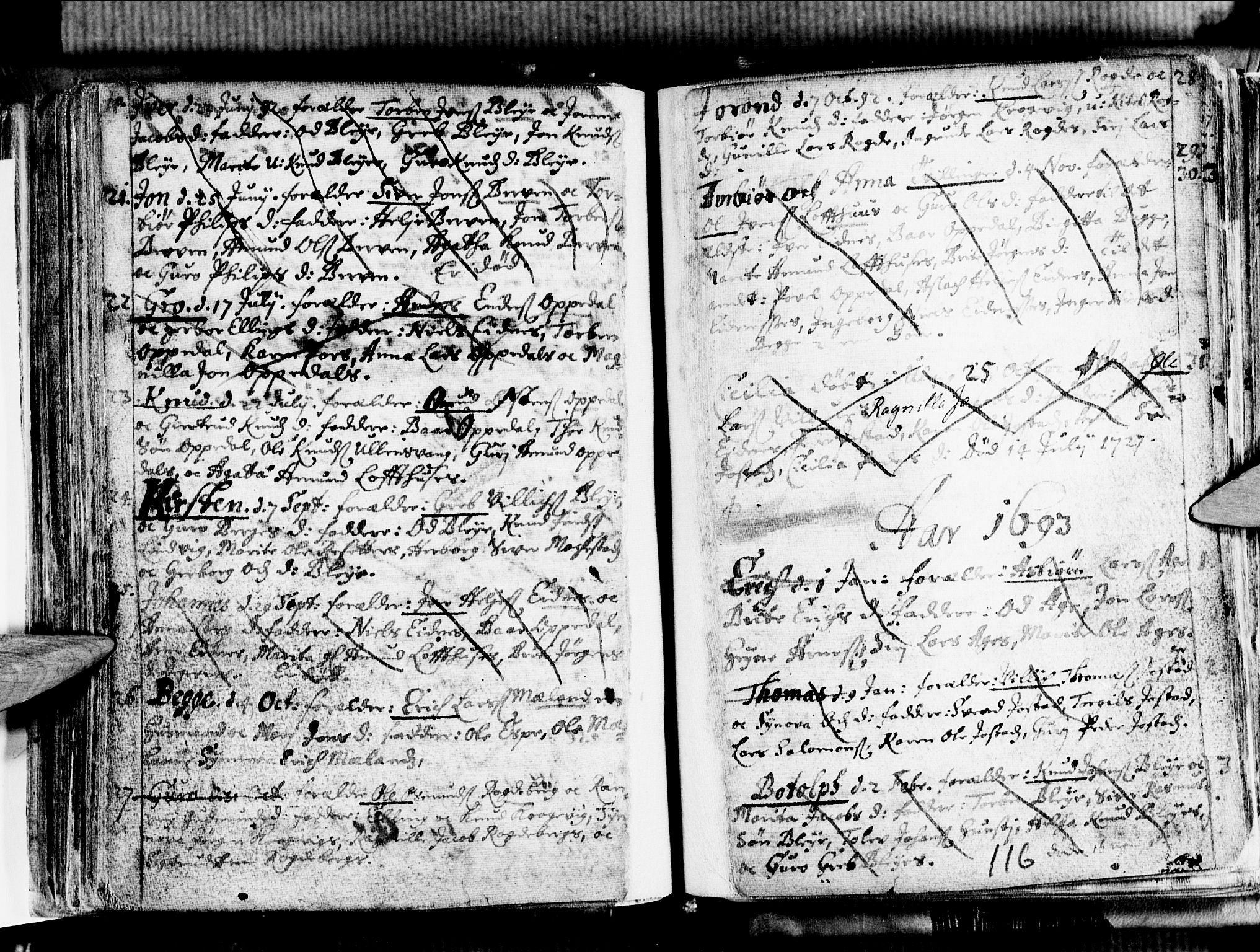 Ullensvang sokneprestembete, SAB/A-78701/H/Haa: Parish register (official) no. A 1 /1, 1669-1718, p. 116