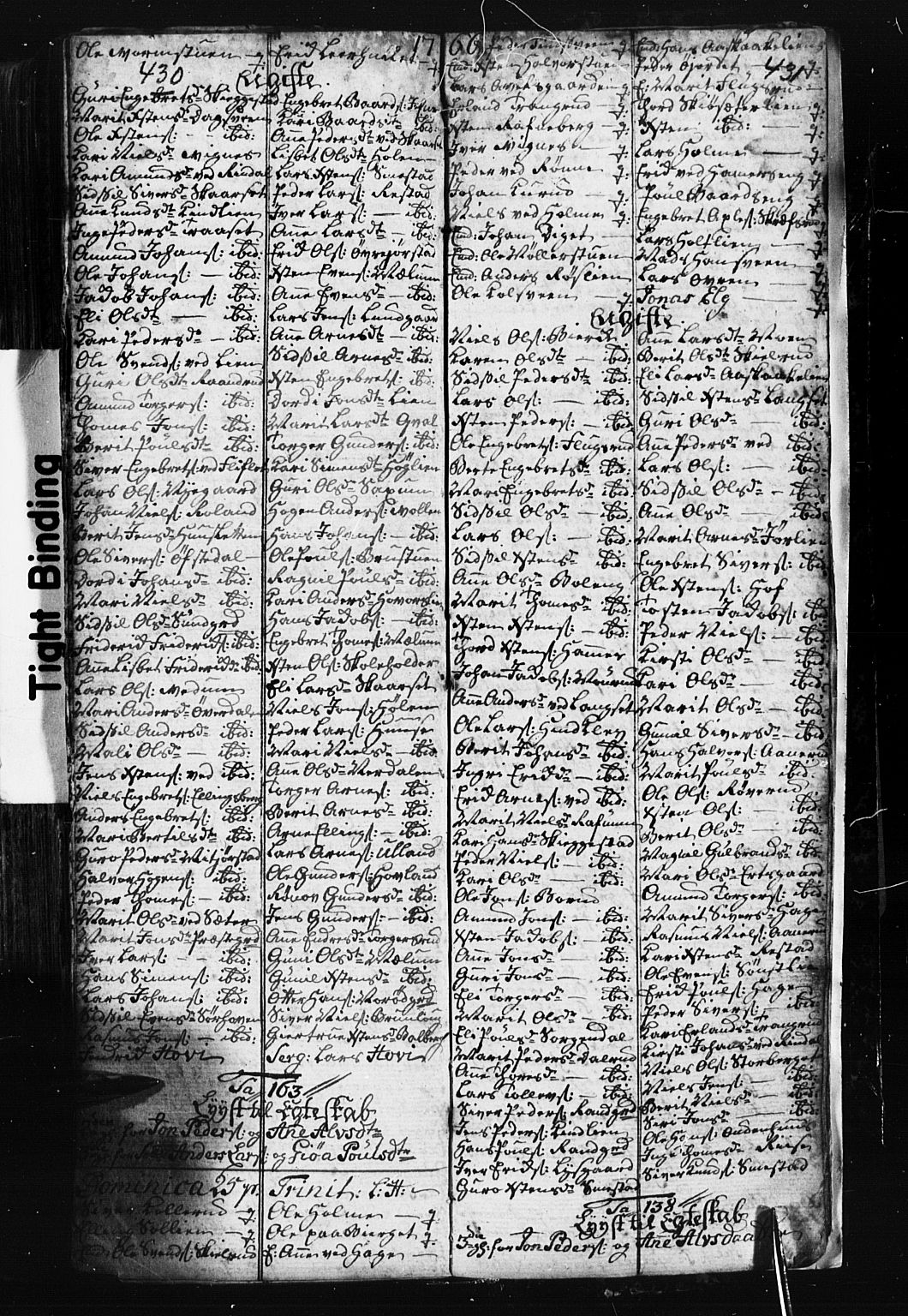 Fåberg prestekontor, AV/SAH-PREST-086/H/Ha/Hab/L0001: Parish register (copy) no. 1, 1727-1767, p. 430-431