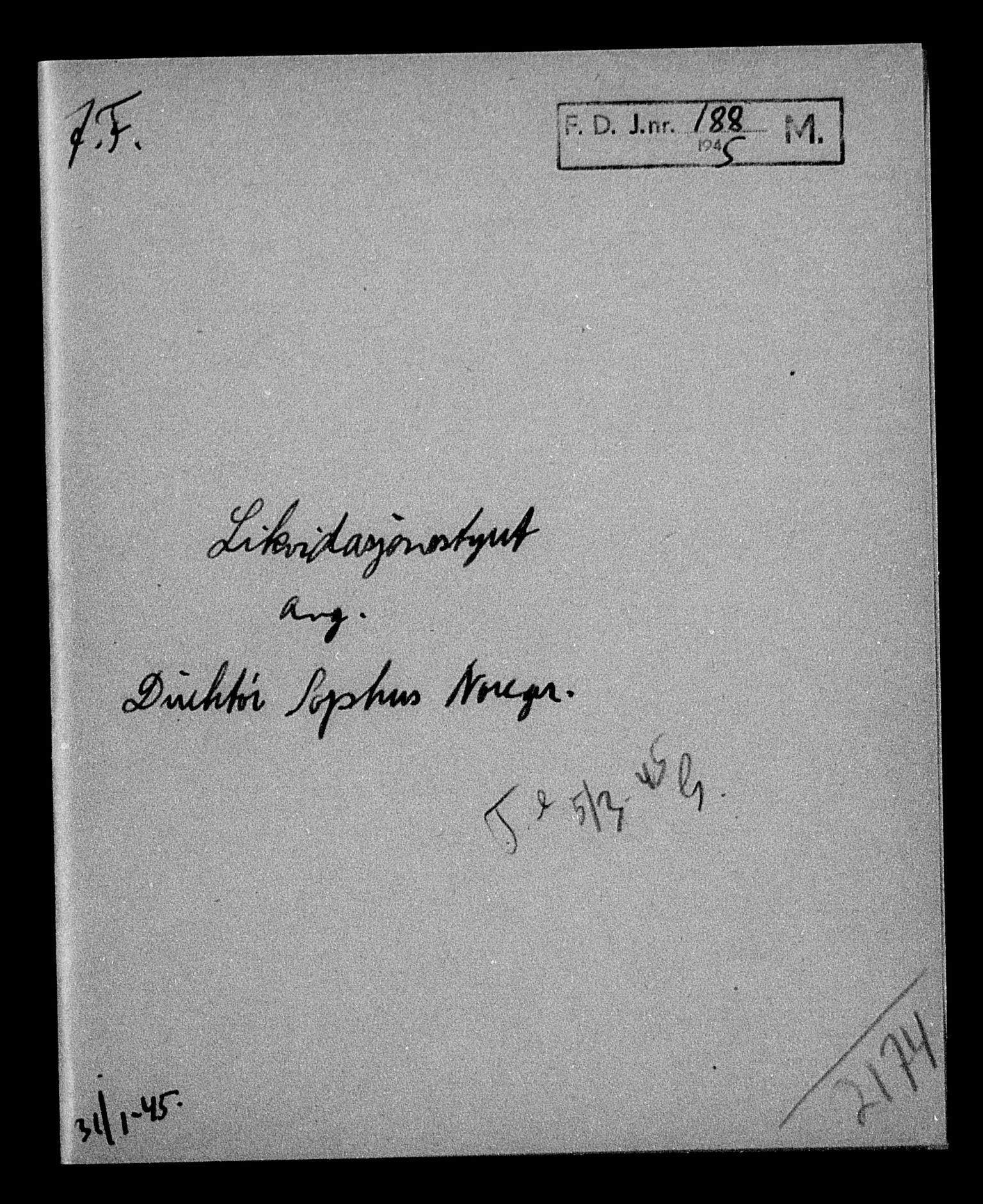 Justisdepartementet, Tilbakeføringskontoret for inndratte formuer, AV/RA-S-1564/H/Hc/Hcc/L0924: --, 1945-1947, p. 510