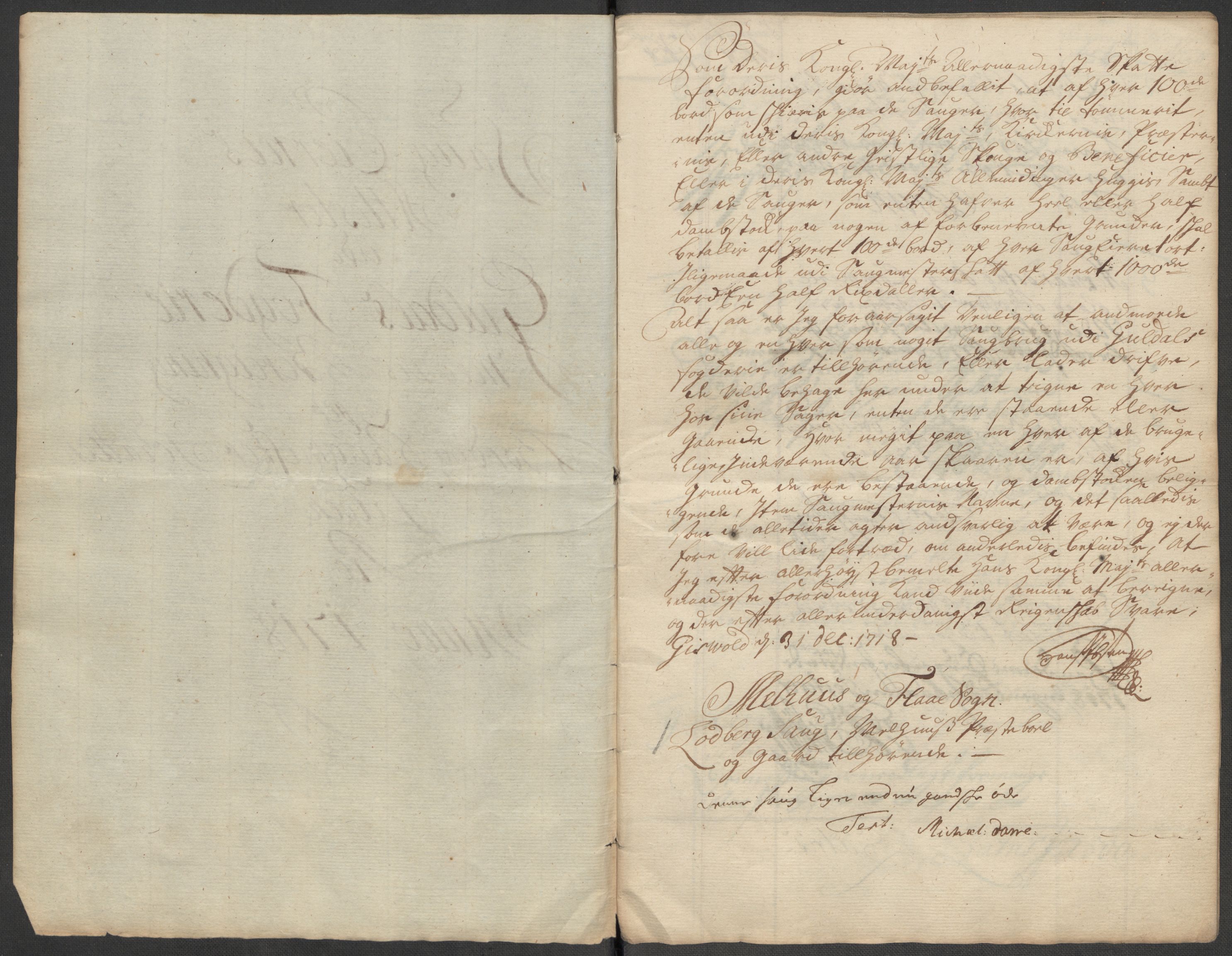 Rentekammeret inntil 1814, Reviderte regnskaper, Fogderegnskap, RA/EA-4092/R60/L3972: Fogderegnskap Orkdal og Gauldal, 1718, p. 41