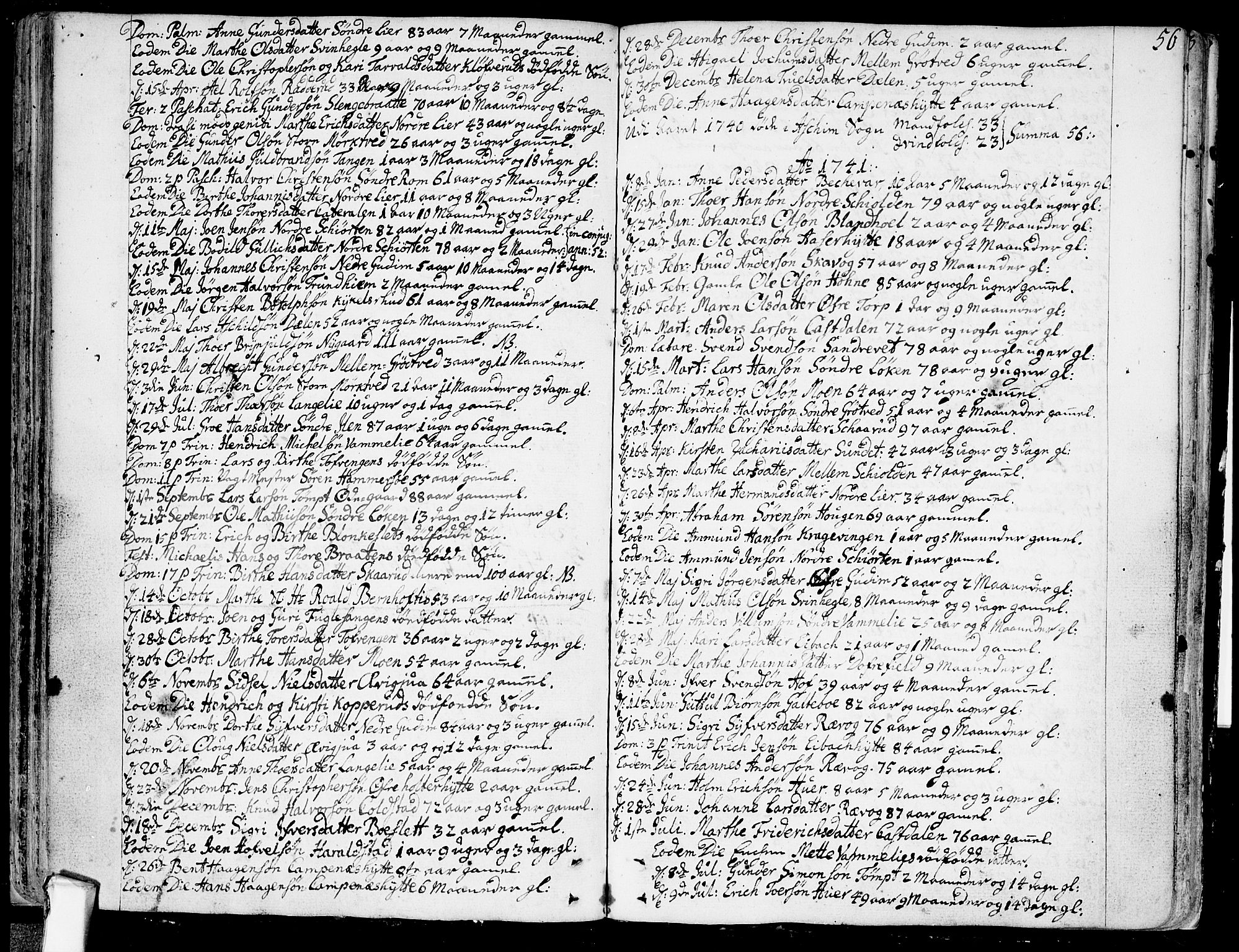 Askim prestekontor Kirkebøker, SAO/A-10900/F/Fa/L0001: Parish register (official) no. 1, 1733-1757, p. 56