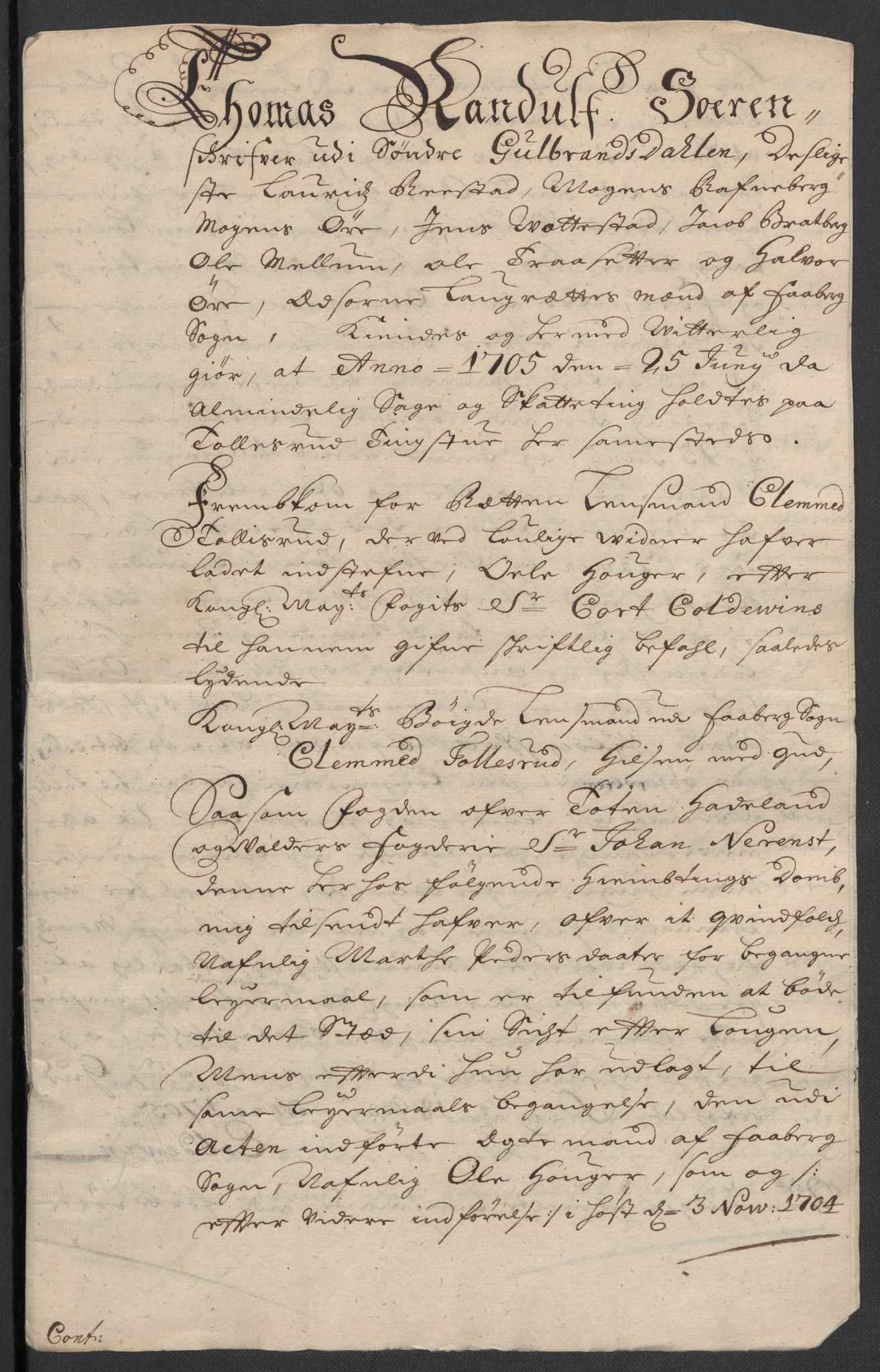 Rentekammeret inntil 1814, Reviderte regnskaper, Fogderegnskap, AV/RA-EA-4092/R18/L1304: Fogderegnskap Hadeland, Toten og Valdres, 1706, p. 424