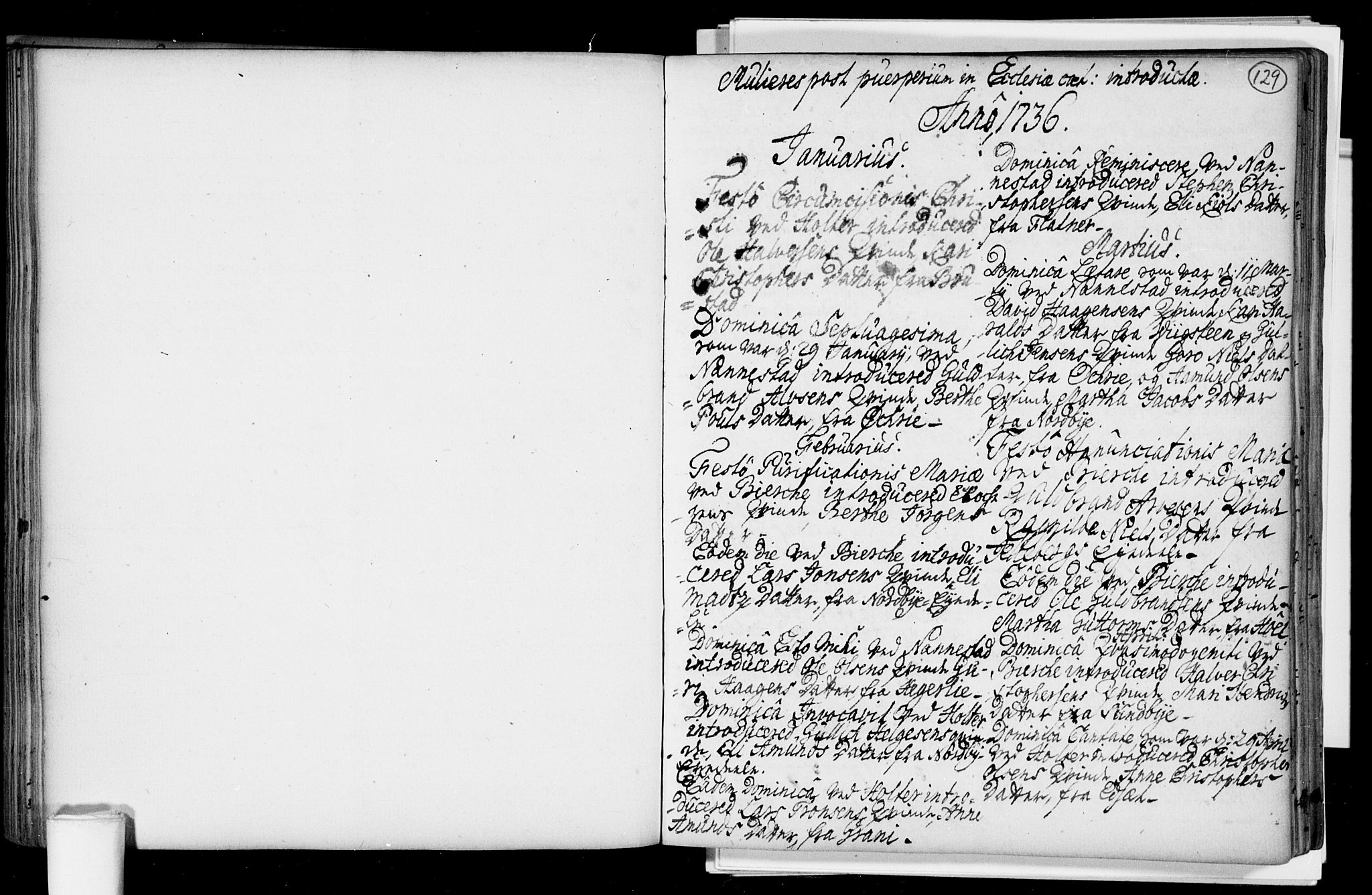 Nannestad prestekontor Kirkebøker, SAO/A-10414a/F/Fa/L0005: Parish register (official) no. I 5, 1729-1738, p. 129