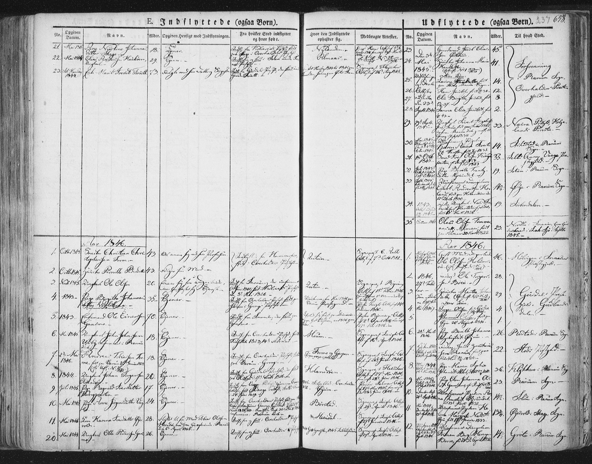 Ministerialprotokoller, klokkerbøker og fødselsregistre - Nord-Trøndelag, SAT/A-1458/758/L0513: Parish register (official) no. 758A02 /1, 1839-1868, p. 237