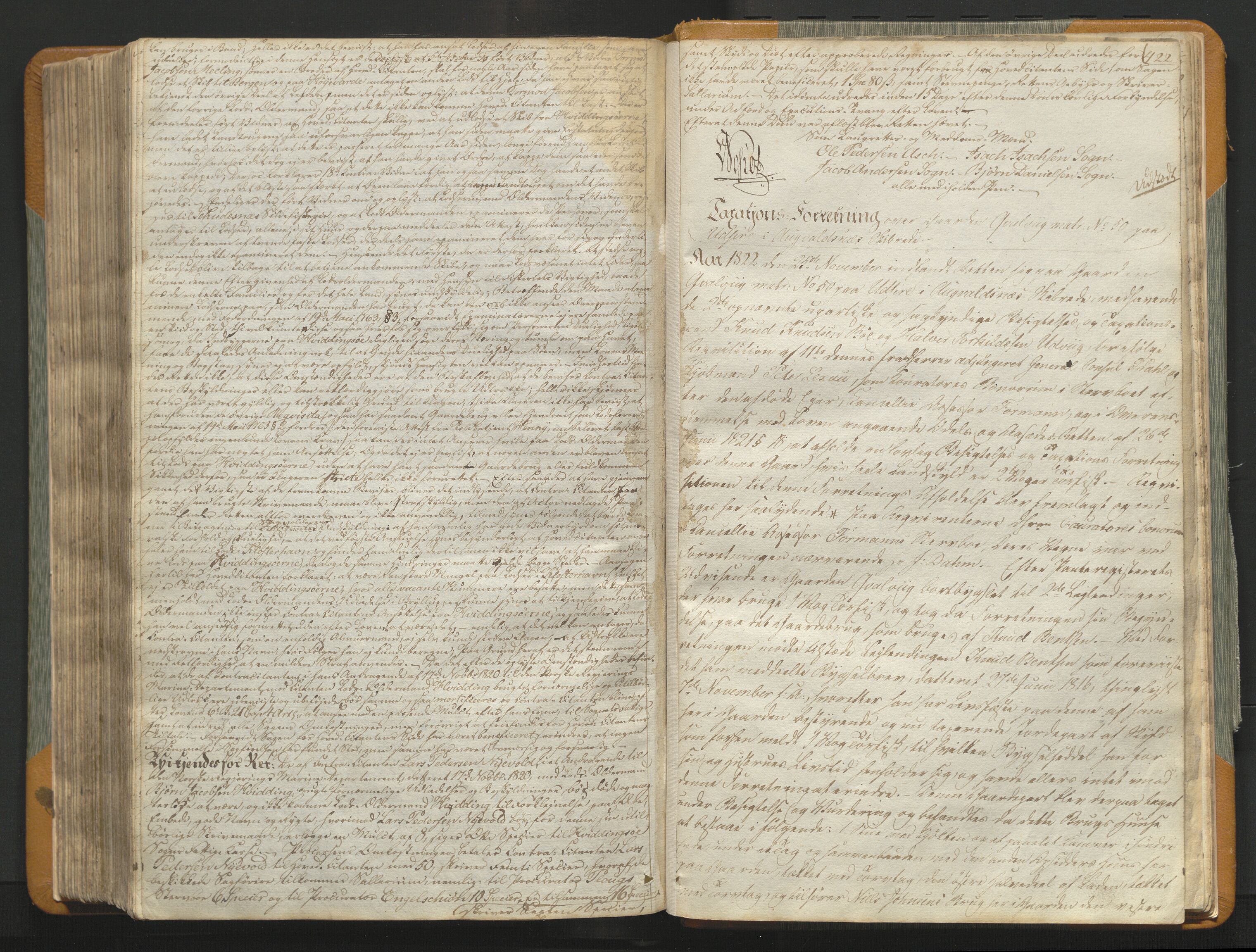 Karmsund sorenskriveri, AV/SAST-A-100311/01/I/IA/IAB/L0001: TINGBOK, 1810-1822, p. 421b-422a