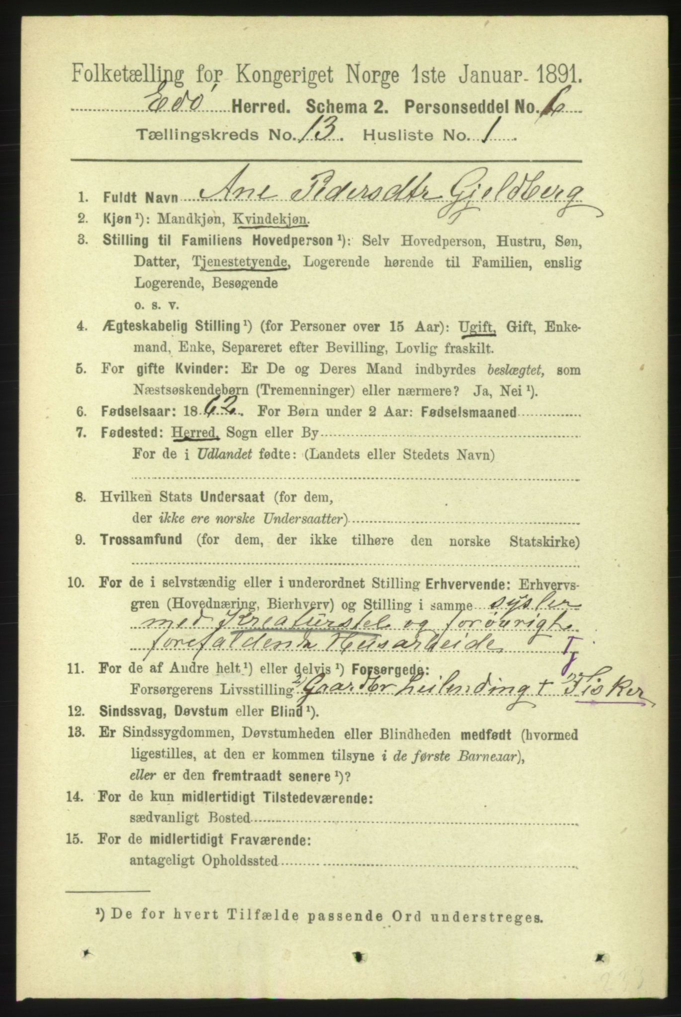 RA, 1891 census for 1573 Edøy, 1891, p. 3684