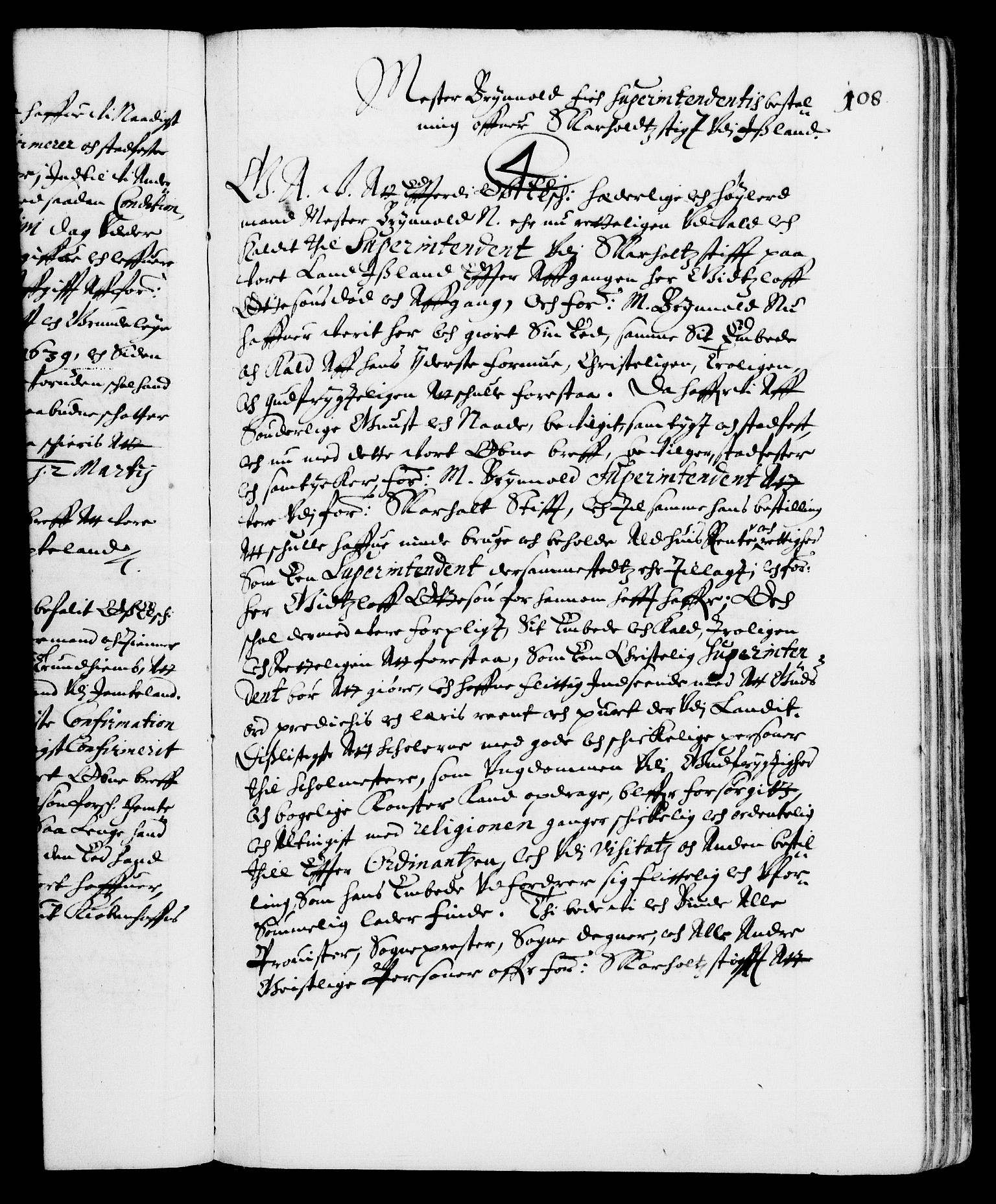 Danske Kanselli 1572-1799, RA/EA-3023/F/Fc/Fca/Fcaa/L0006: Norske registre (mikrofilm), 1637-1642, p. 108a