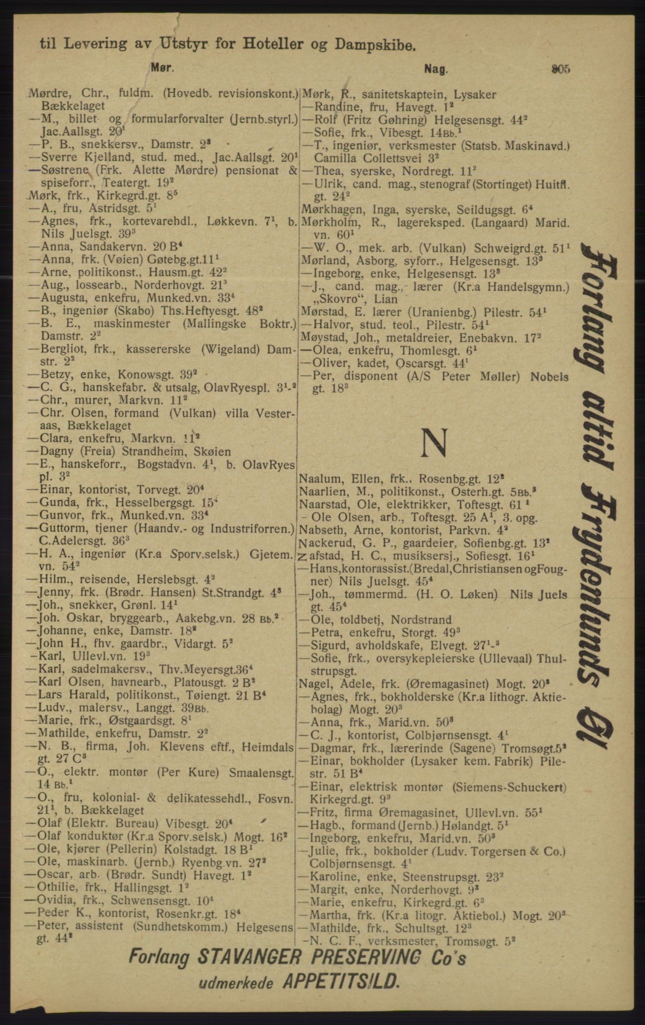 Kristiania/Oslo adressebok, PUBL/-, 1913, p. 817