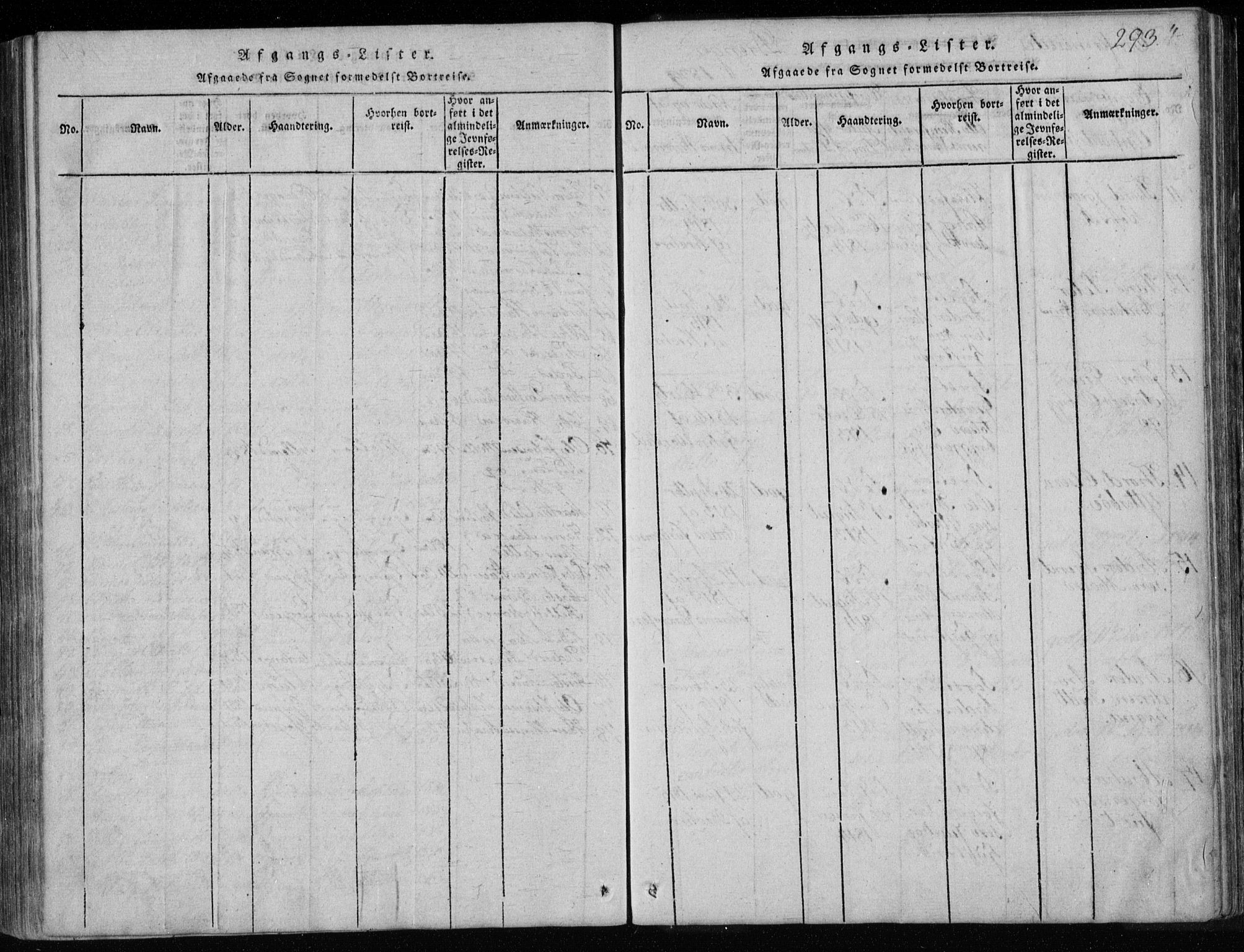 Holla kirkebøker, SAKO/A-272/F/Fa/L0003: Parish register (official) no. 3, 1815-1830, p. 293